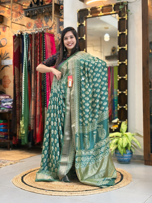 Aabha - Maheshwari Dabu Saree