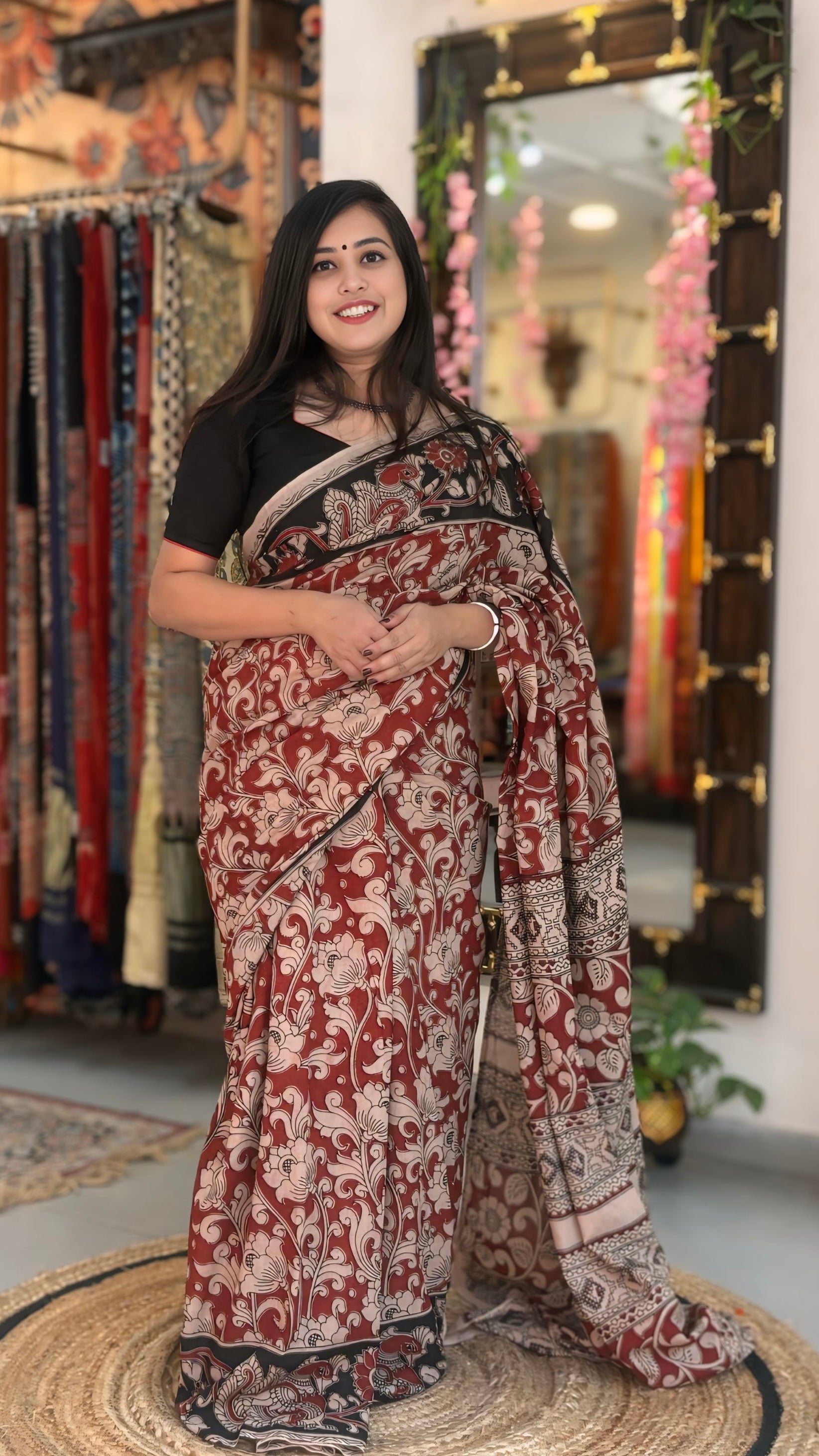Chandrika - Cotton Kalamkari