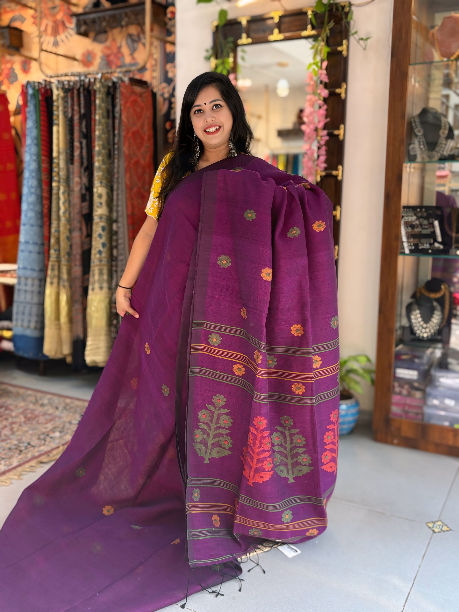 Kesarika - Khadi Banarasi Saree