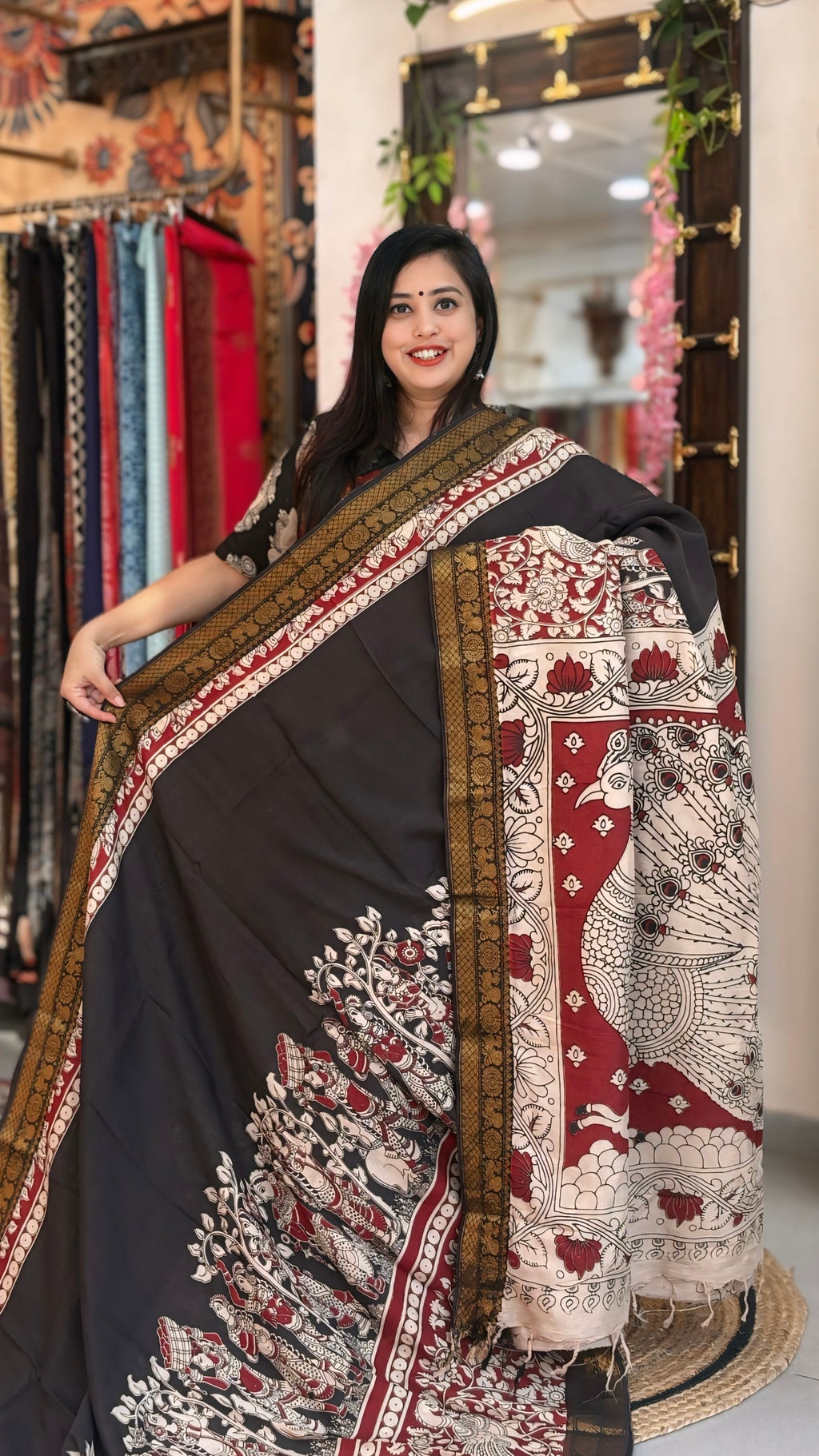 Hamsika
- Kalamkari Nizam Border