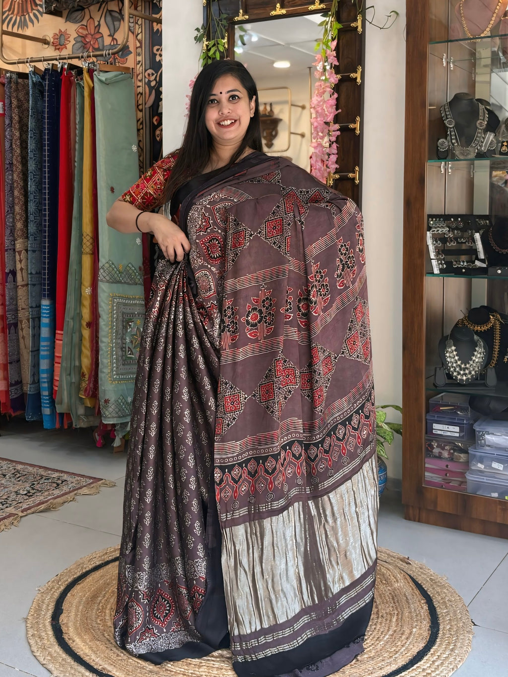 Kalam - Pure Ajrak Modal Silk