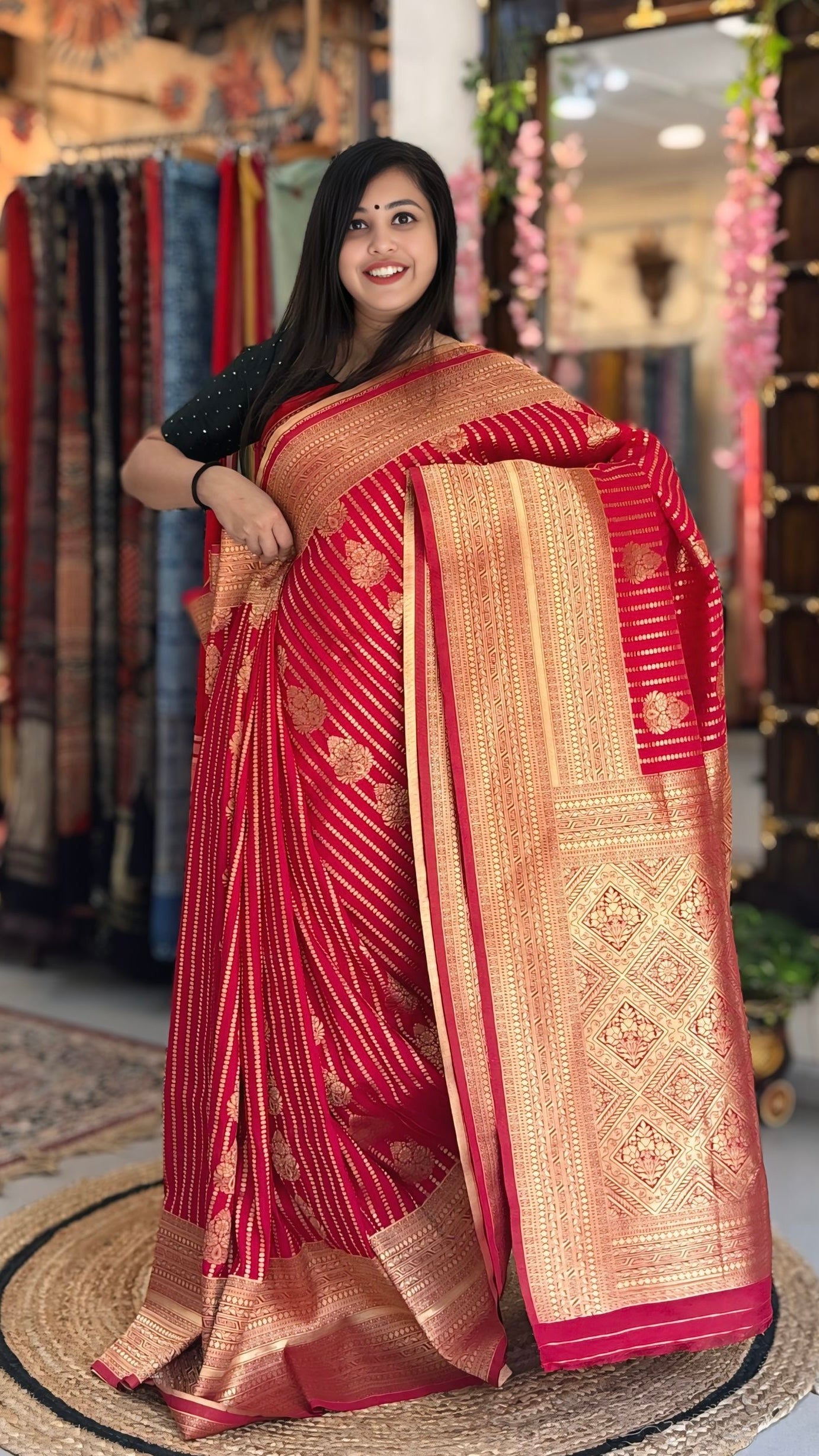 Rangmala - Georgette Banarasi