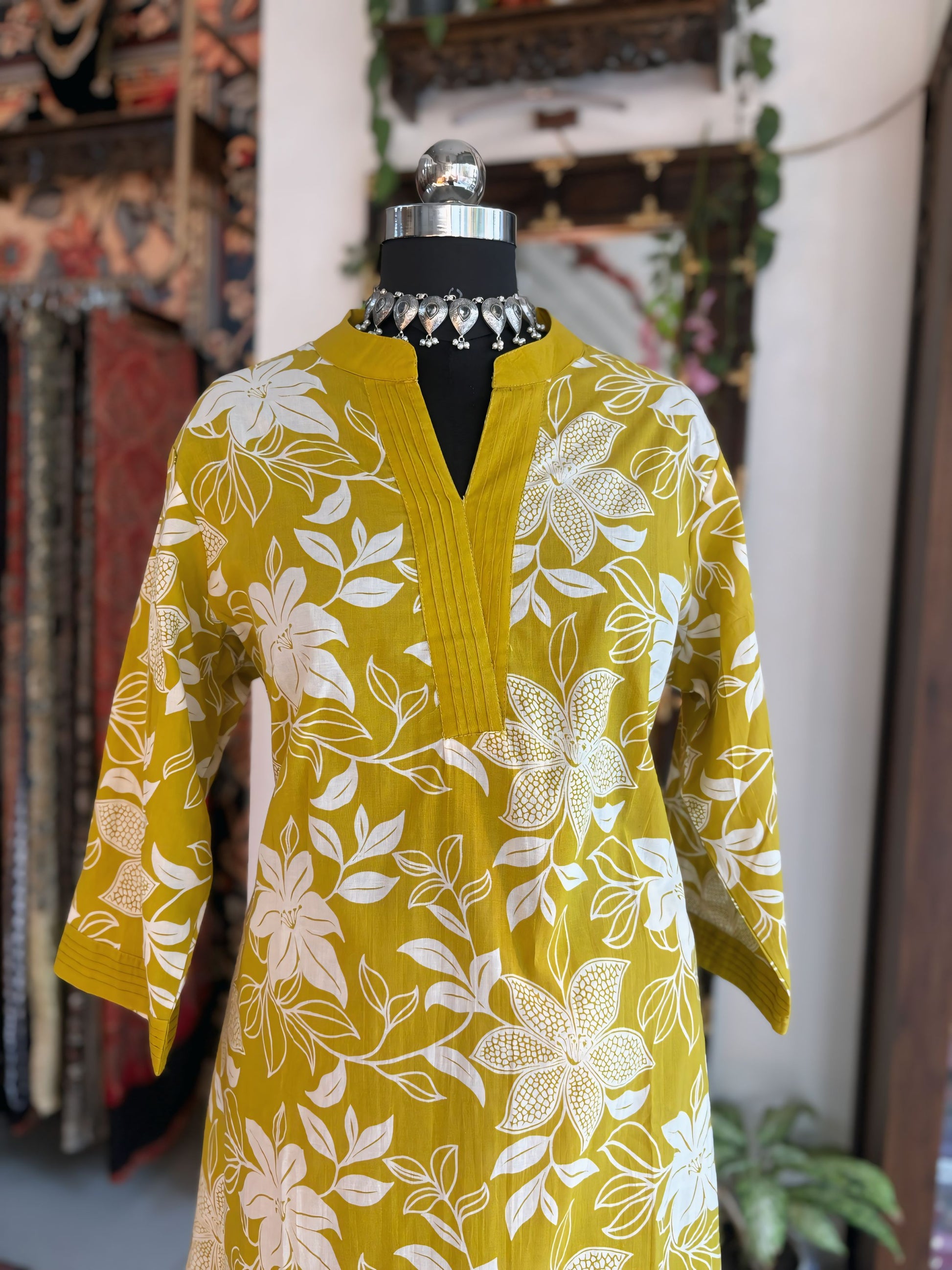 Yellow Garden Kurti