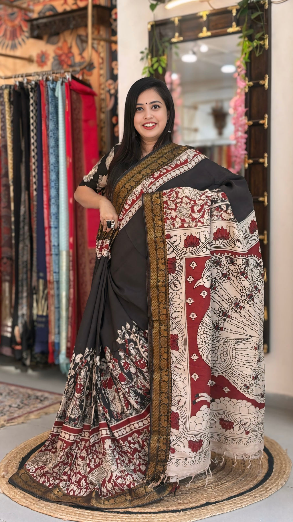 Hamsika
- Kalamkari Nizam Border