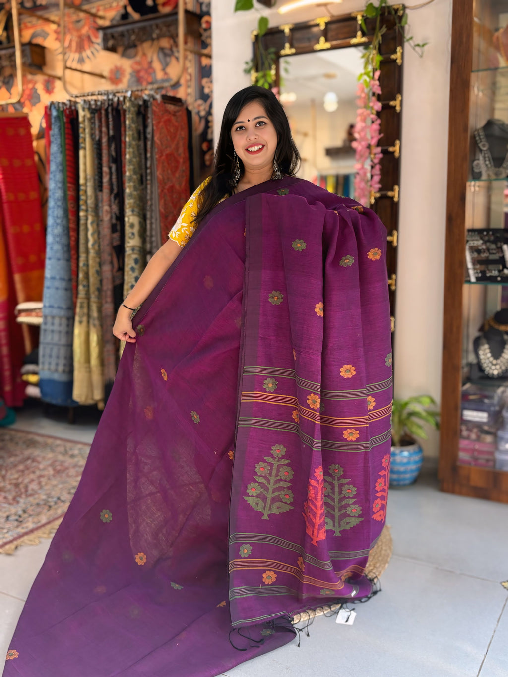 Kesarika - Khadi Banarasi Saree