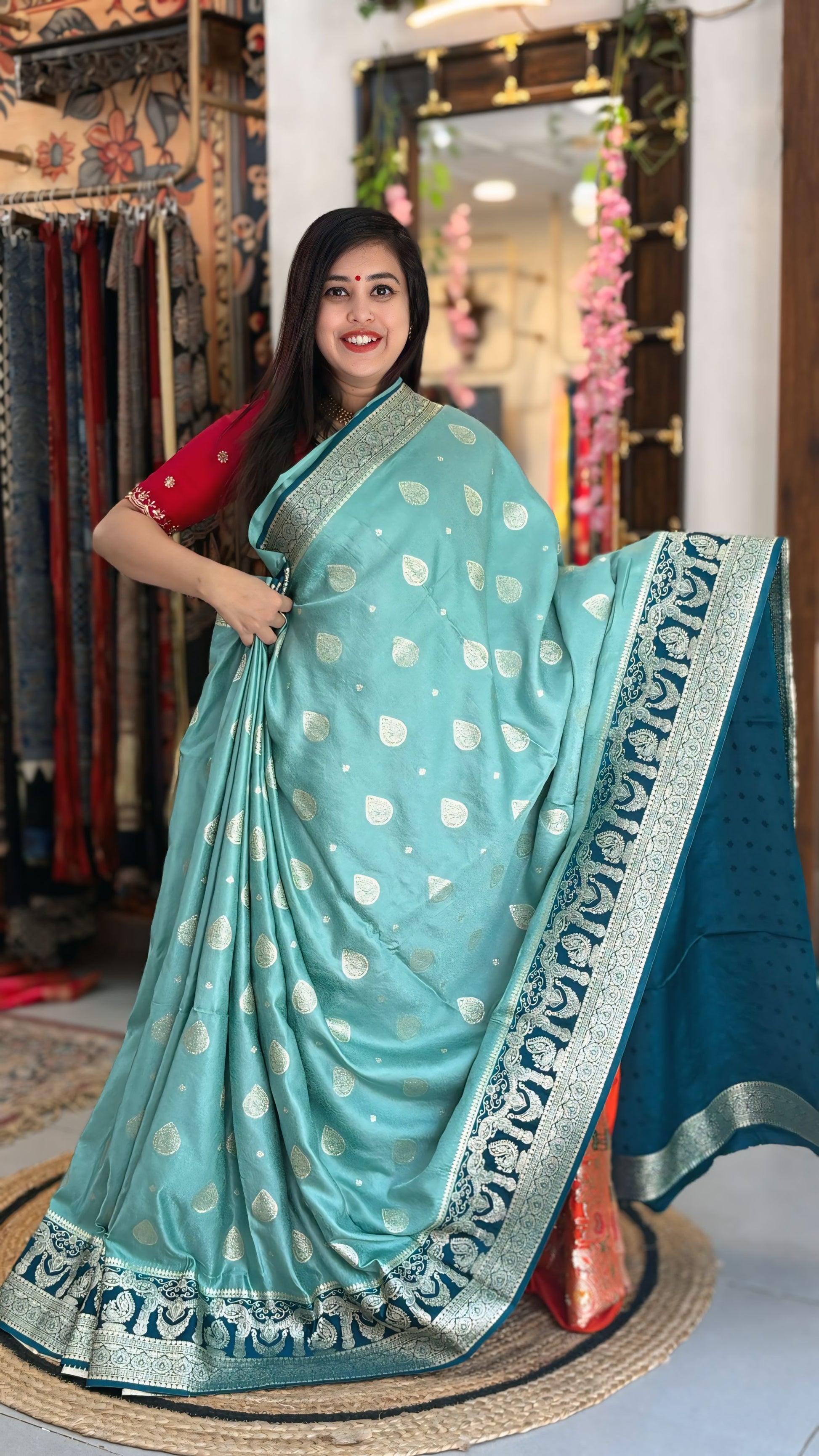 Mayuri - Mashru Banarasi