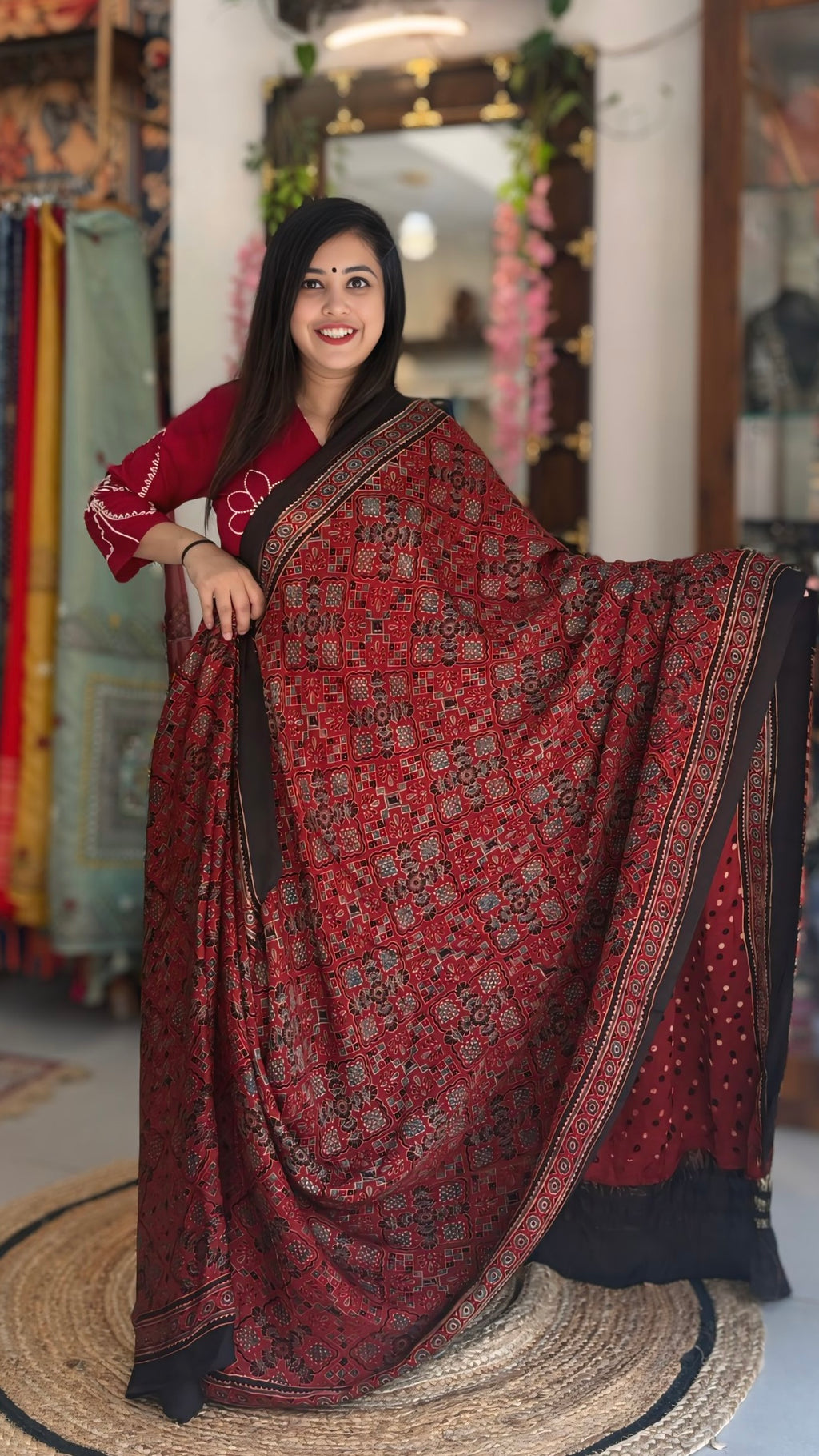 Shrusti - Pure Ajrak Modal Silk