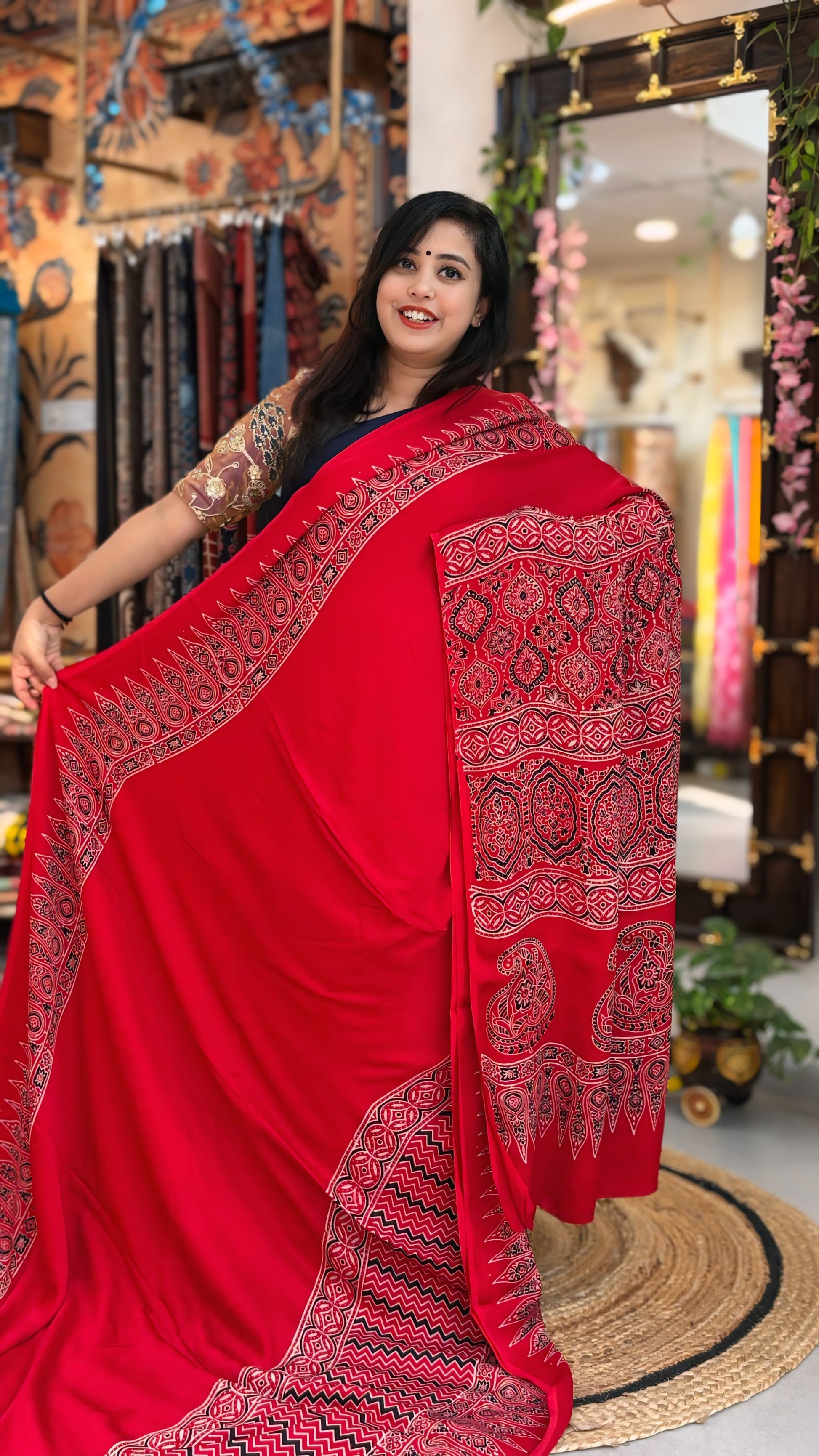 Myra - Pure Ajrak Modal Silk