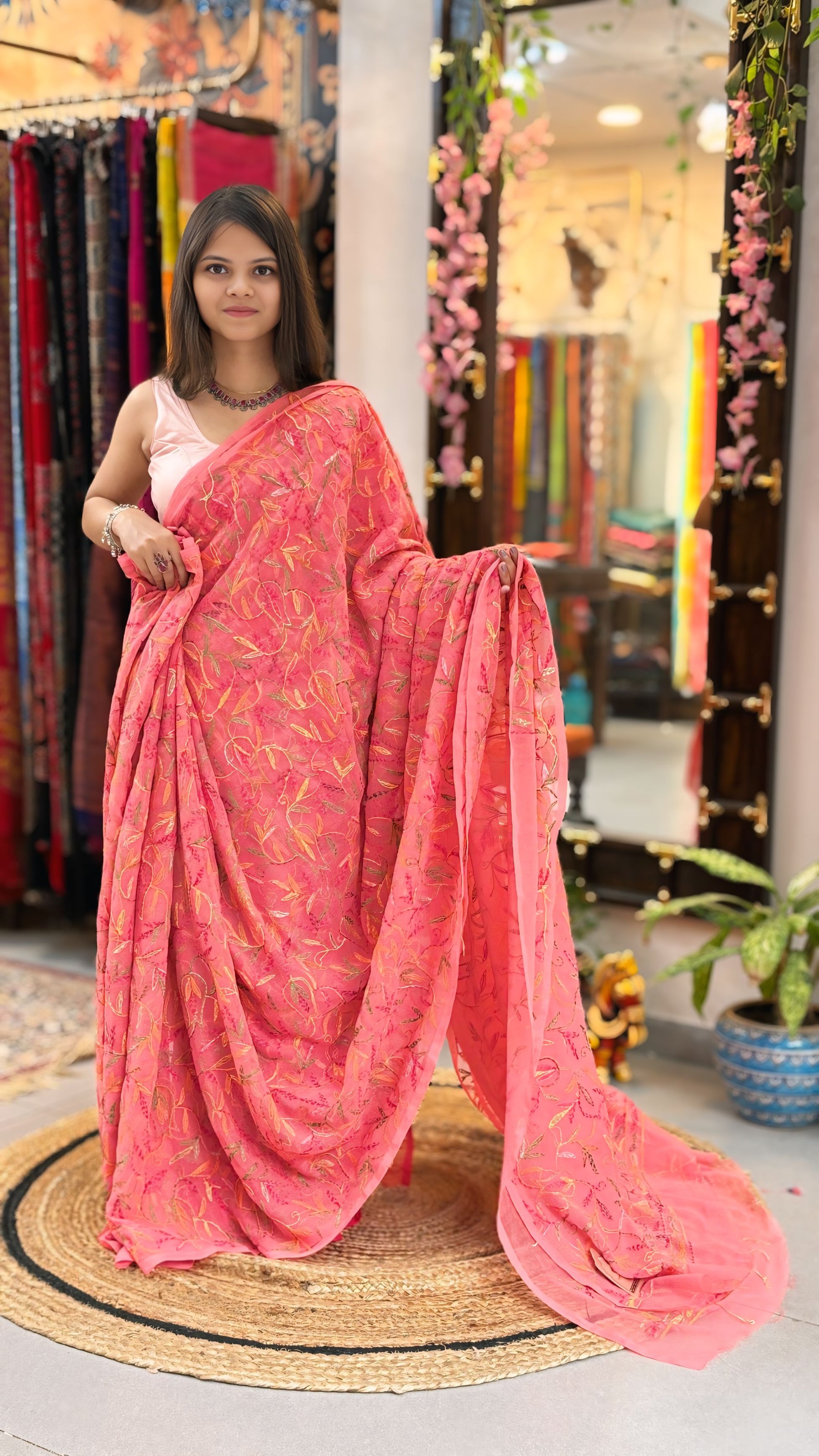 Naaz - Chikankari Saree