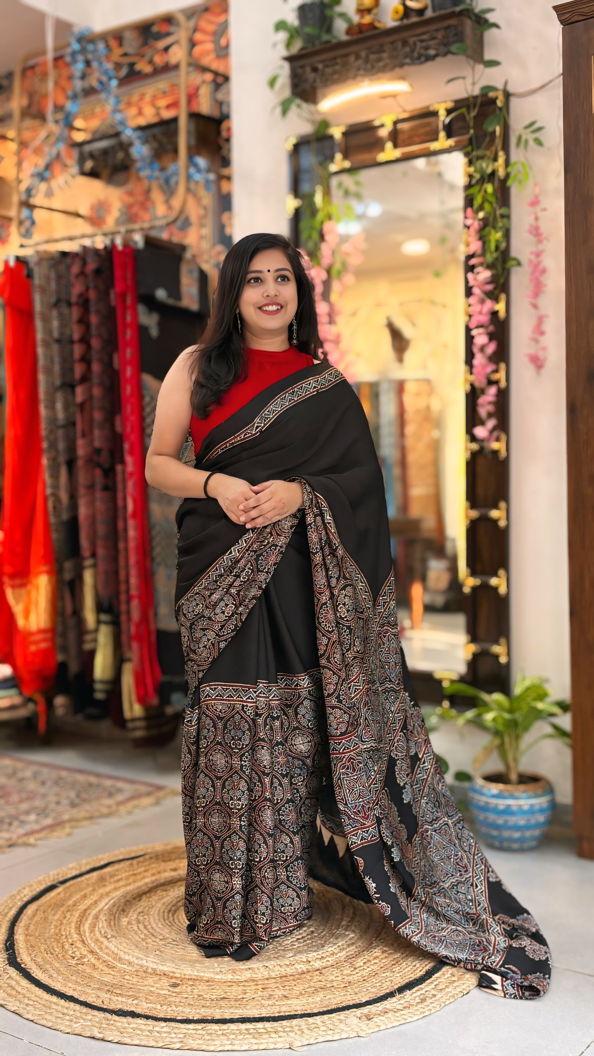 Aarzoo - Pure Ajrak Modal Silk