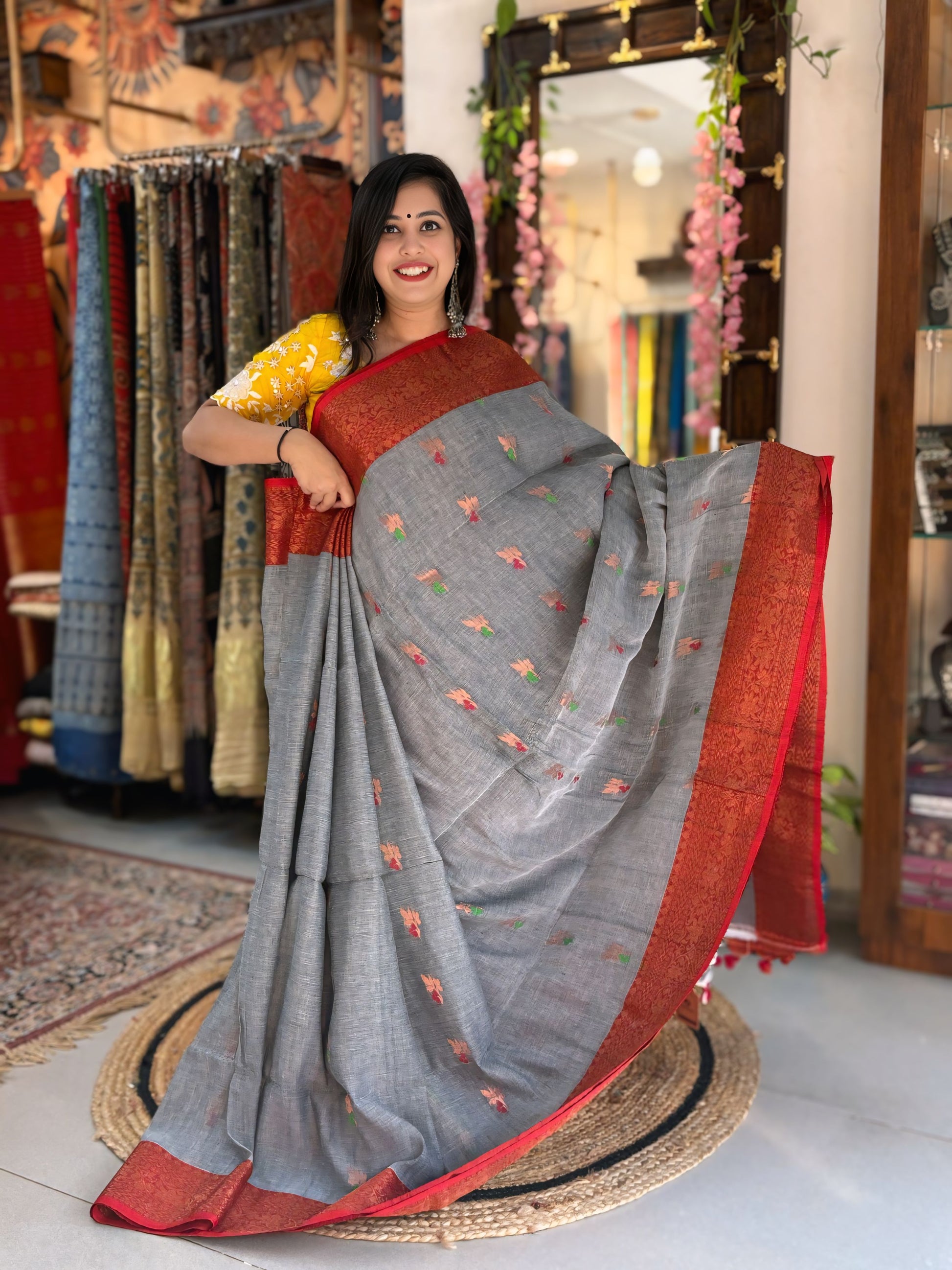 Suvrita - Khadi Banarasi Saree