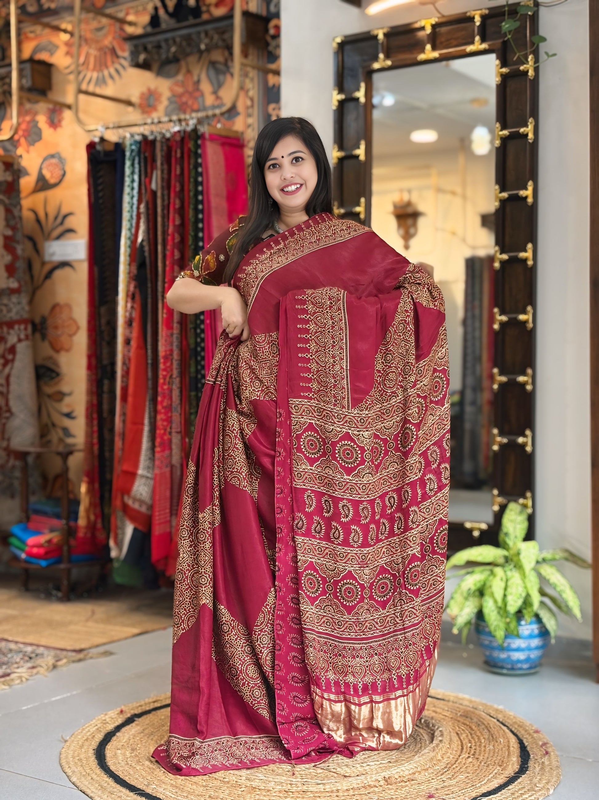 Shobha - Pure Ajrak Modal Silk
