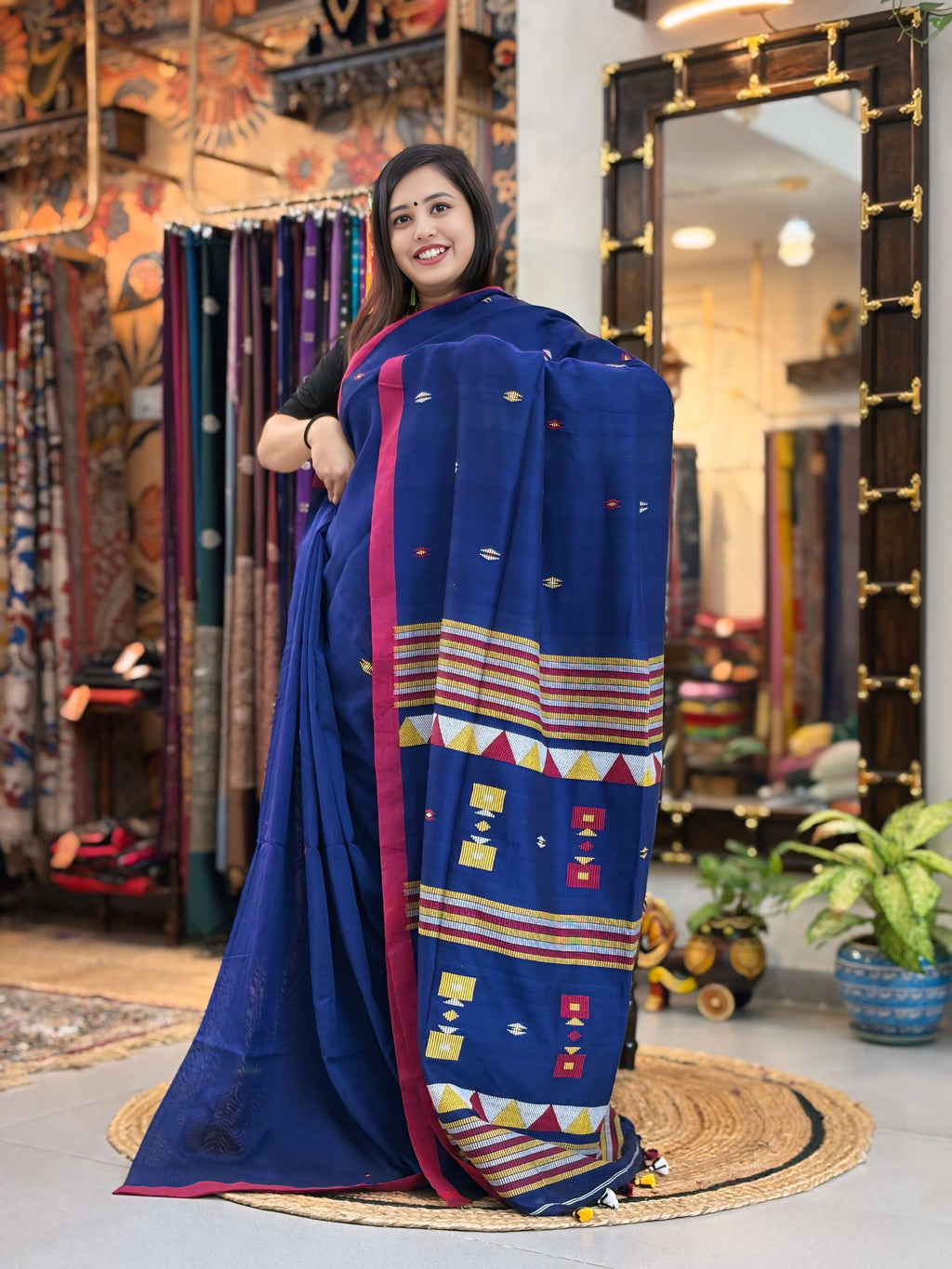 Neer - Bhujori Khadi Cotton Saree