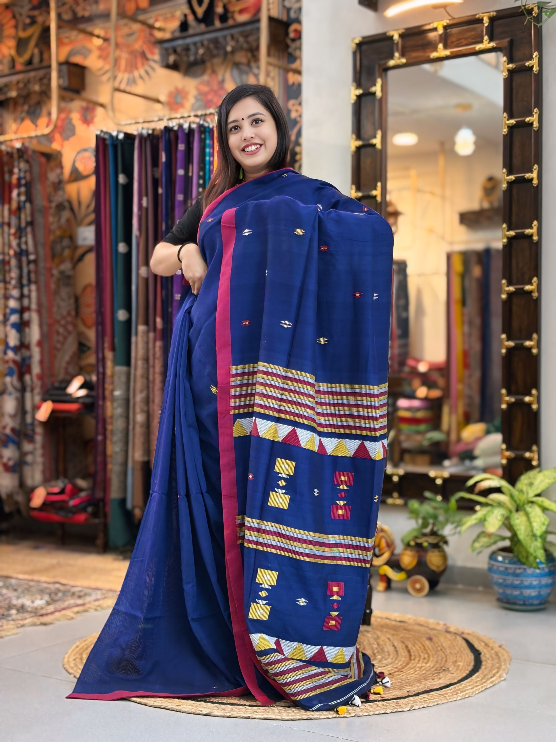 Neer - Bhujori Khadi Cotton Saree