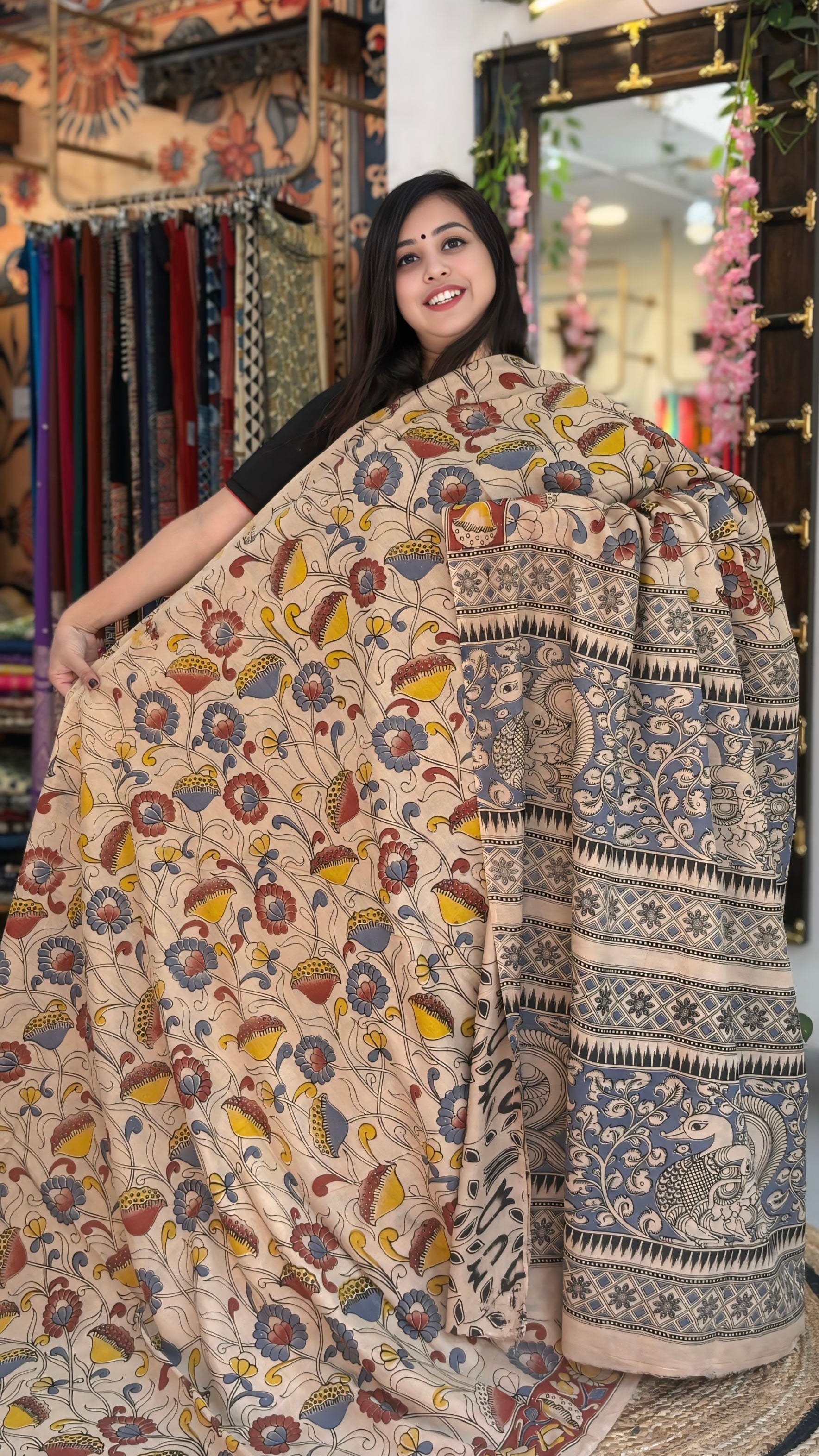 Indira - Cotton Kalamkari