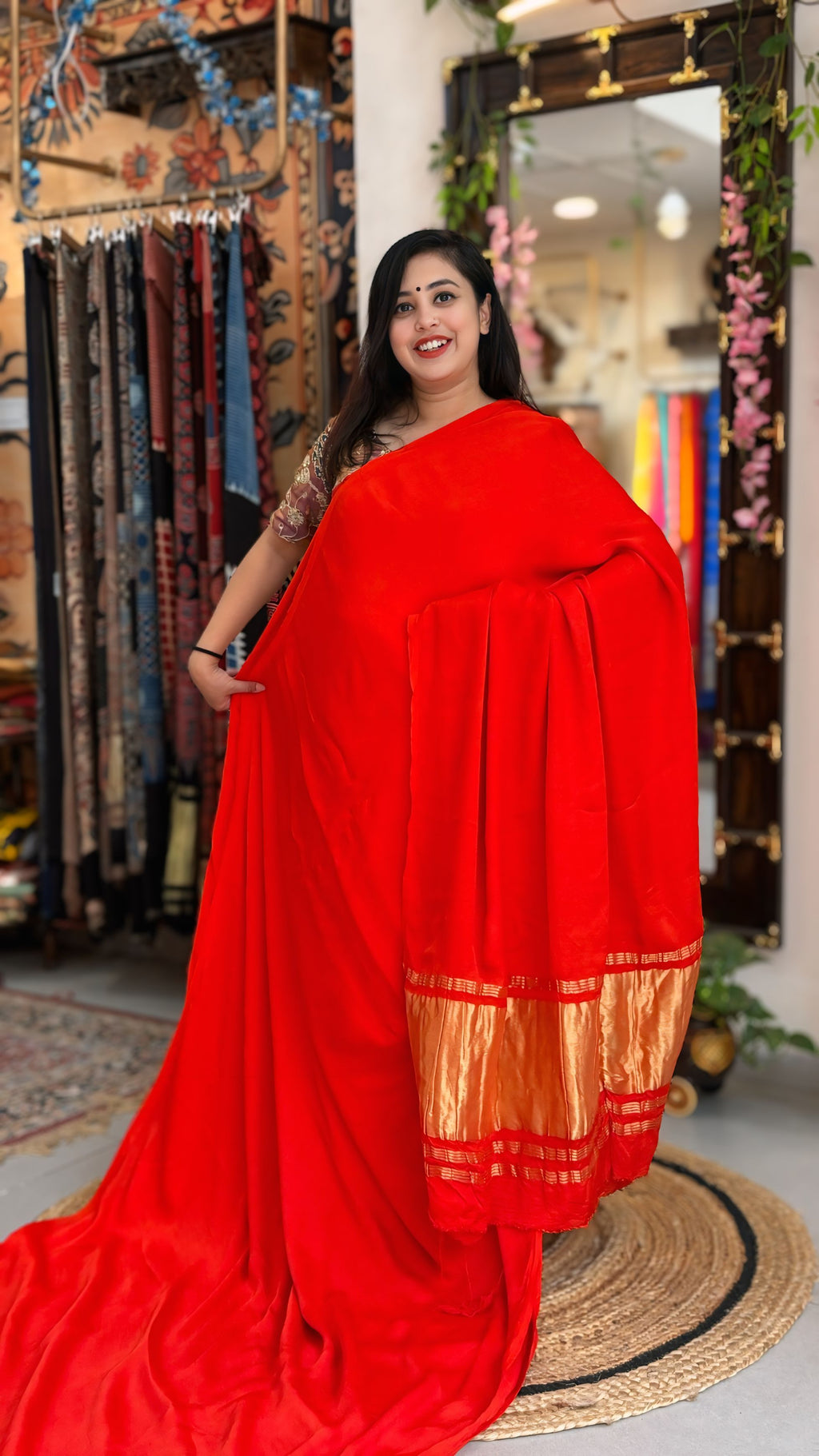Indira - Pure Ajrak Modal Silk