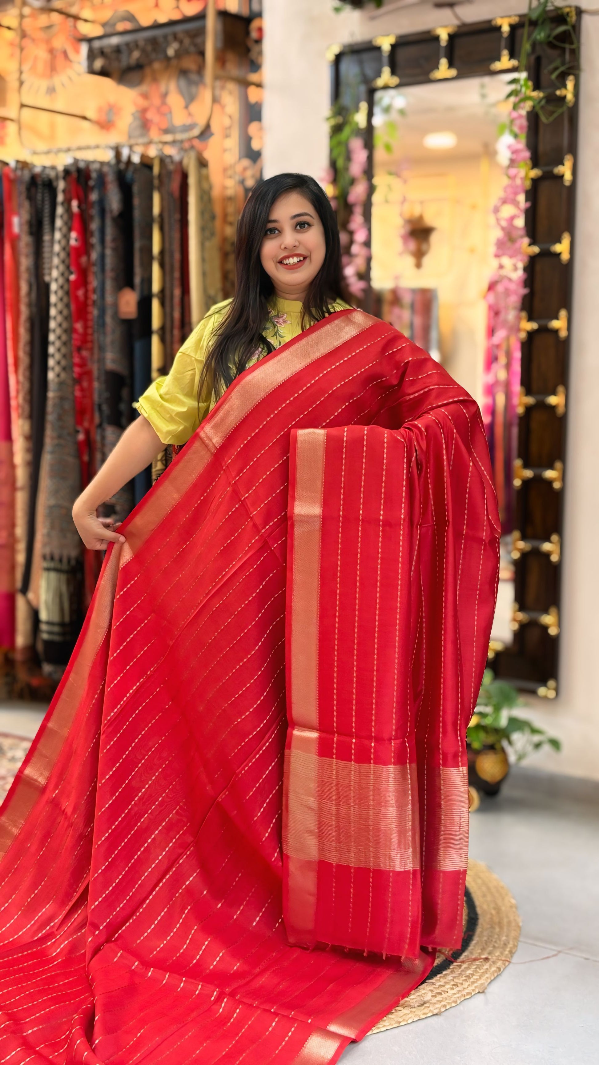 Mrinalini - Maheshwari Banarasi Saree