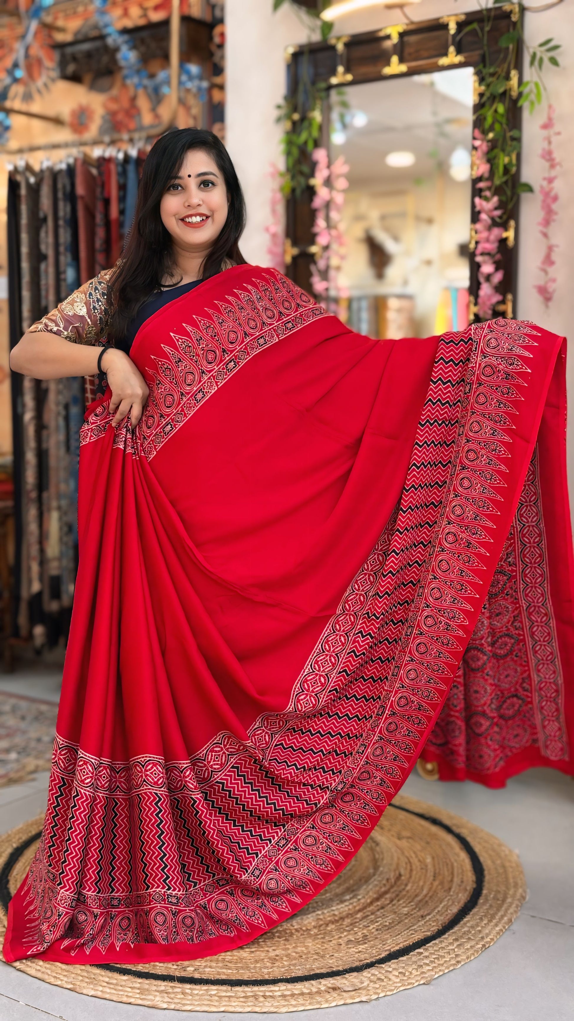 Myra - Pure Ajrak Modal Silk