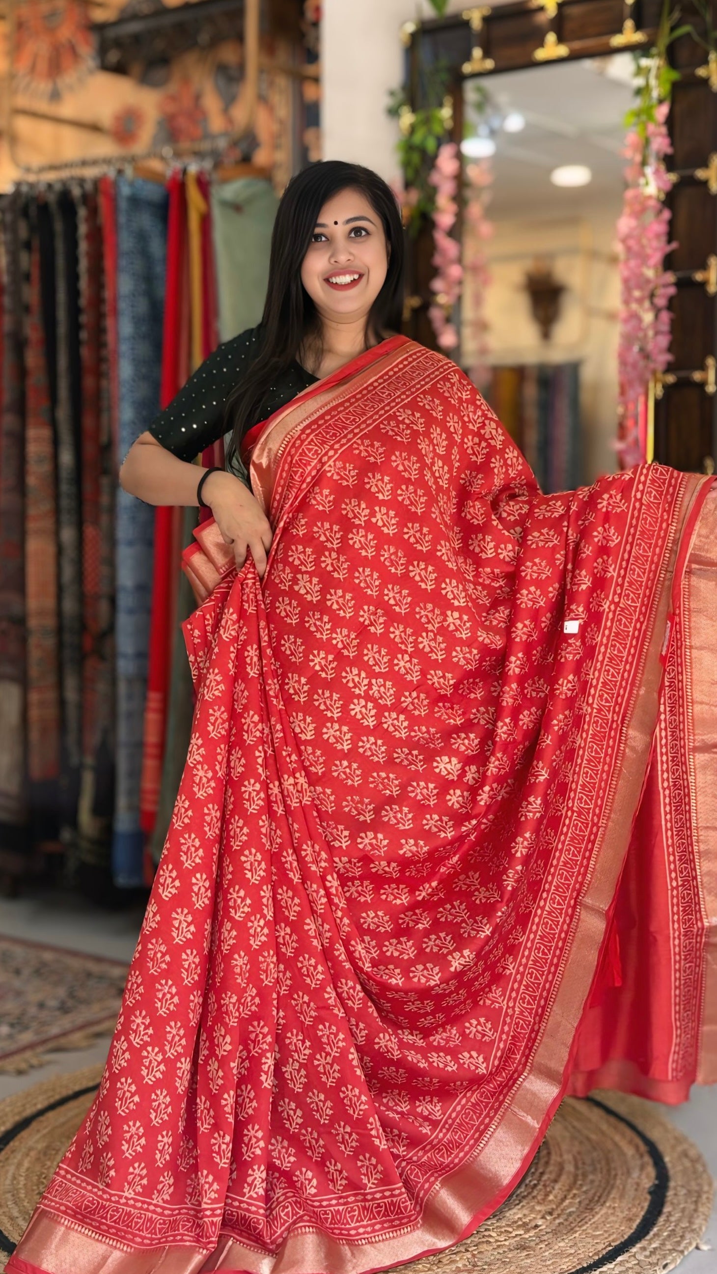 Ruby- Maheshwari Silk