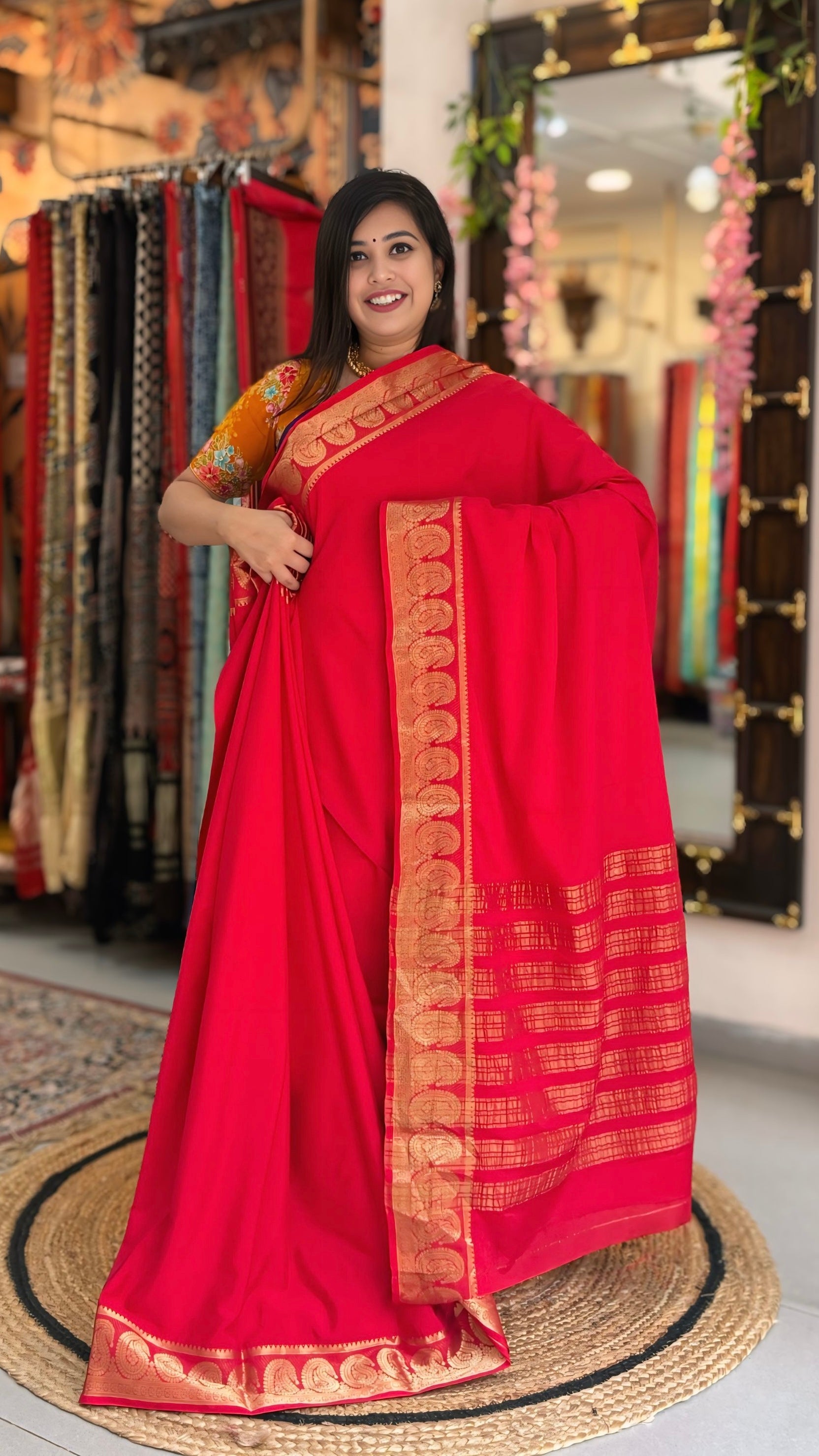 Indrani
– Crepe Silk Saree