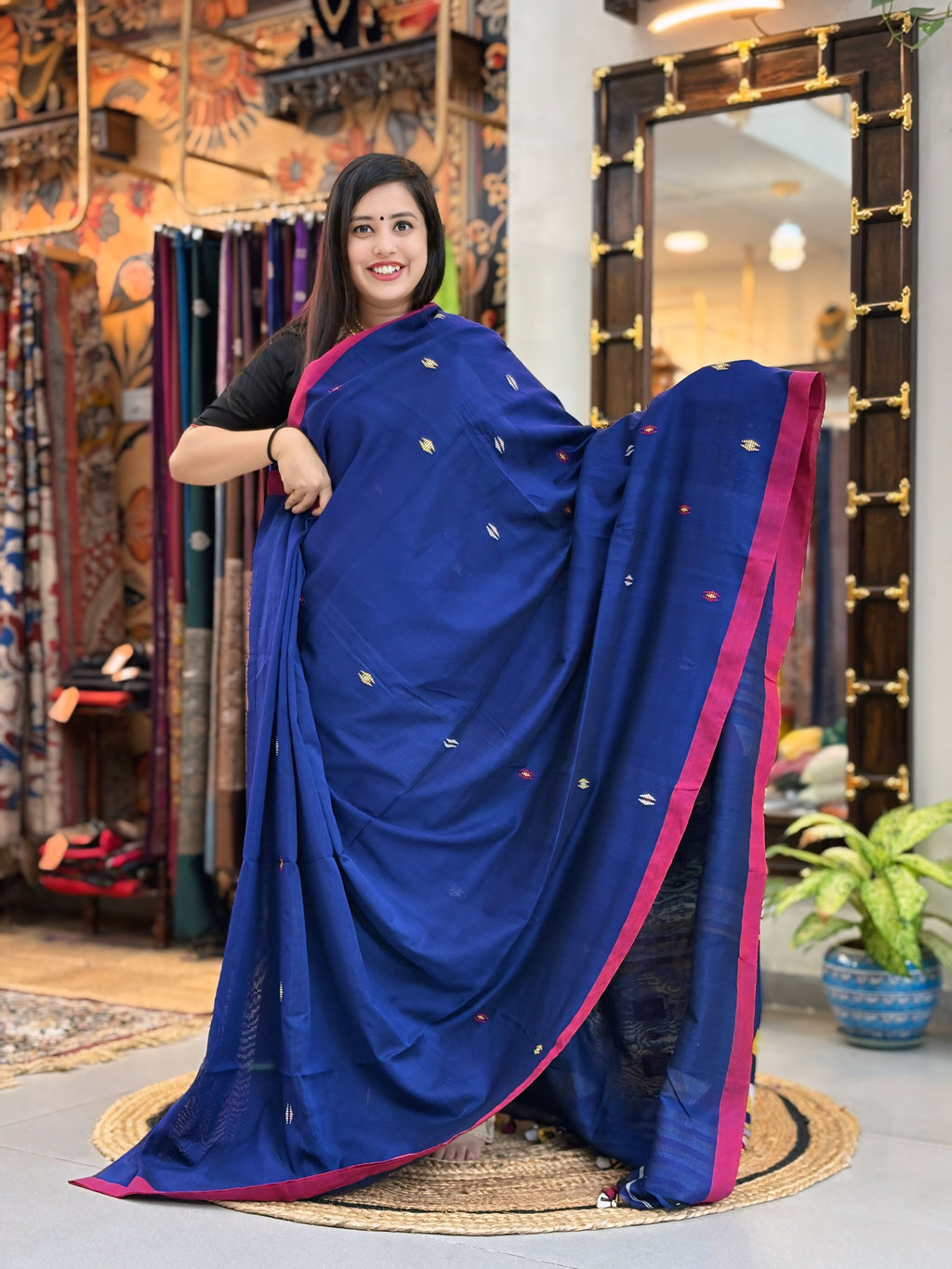 Neer - Bhujori Khadi Cotton Saree