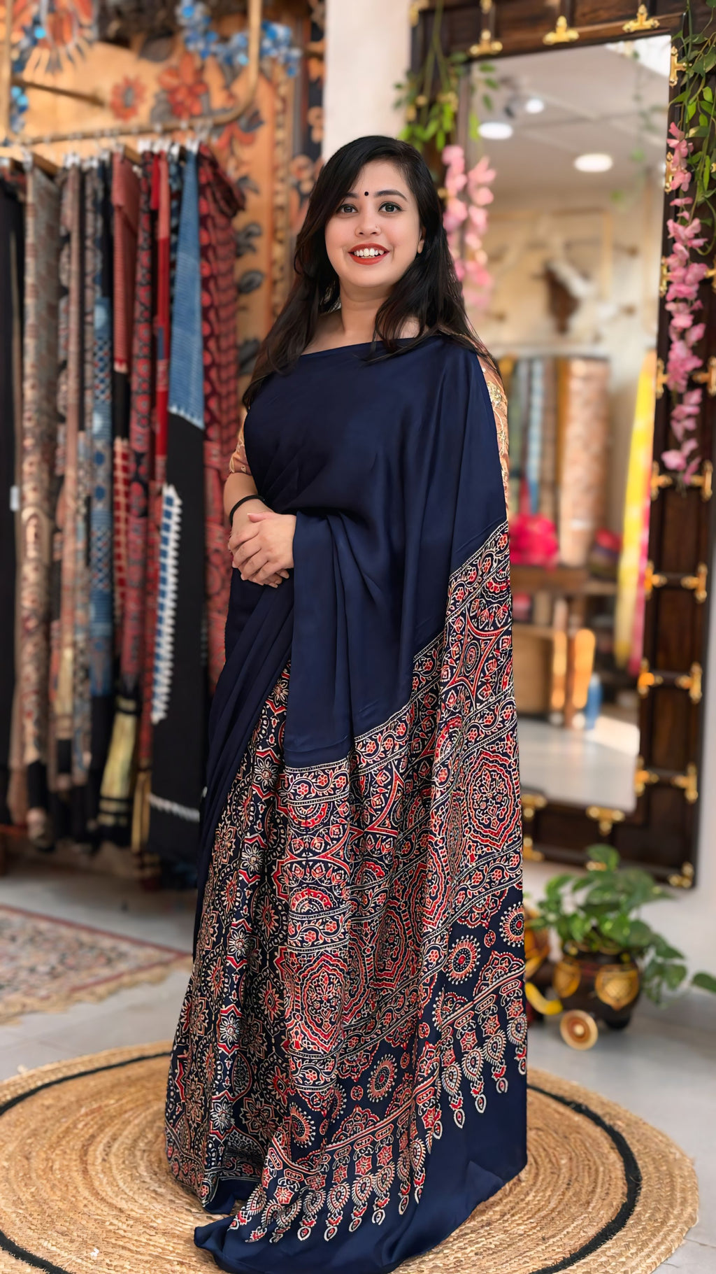 Amara - Pure Ajrak Modal Silk