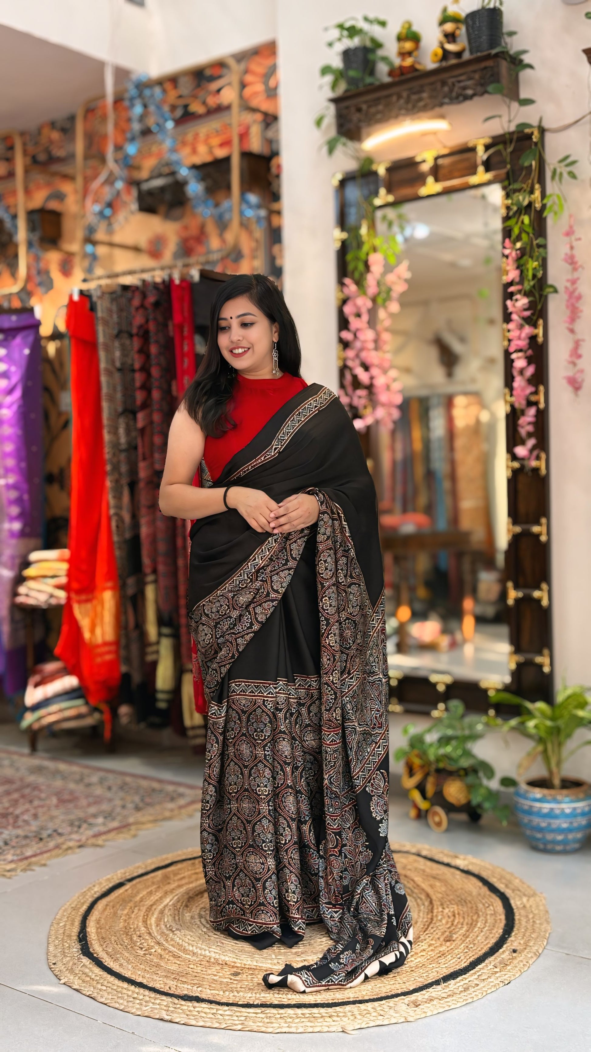 Aarzoo - Pure Ajrak Modal Silk