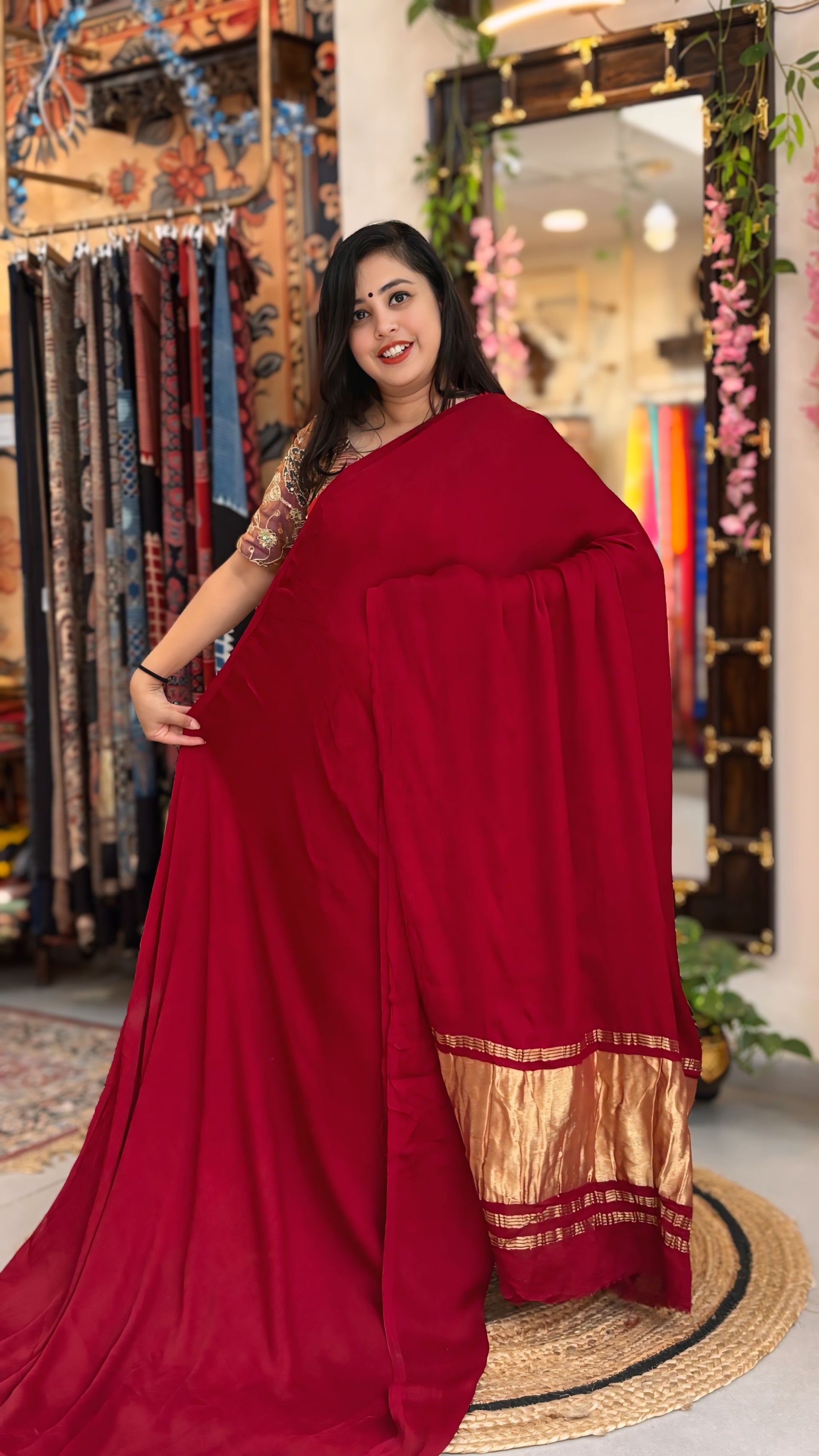 Kavya - Pure Ajrak Modal Silk