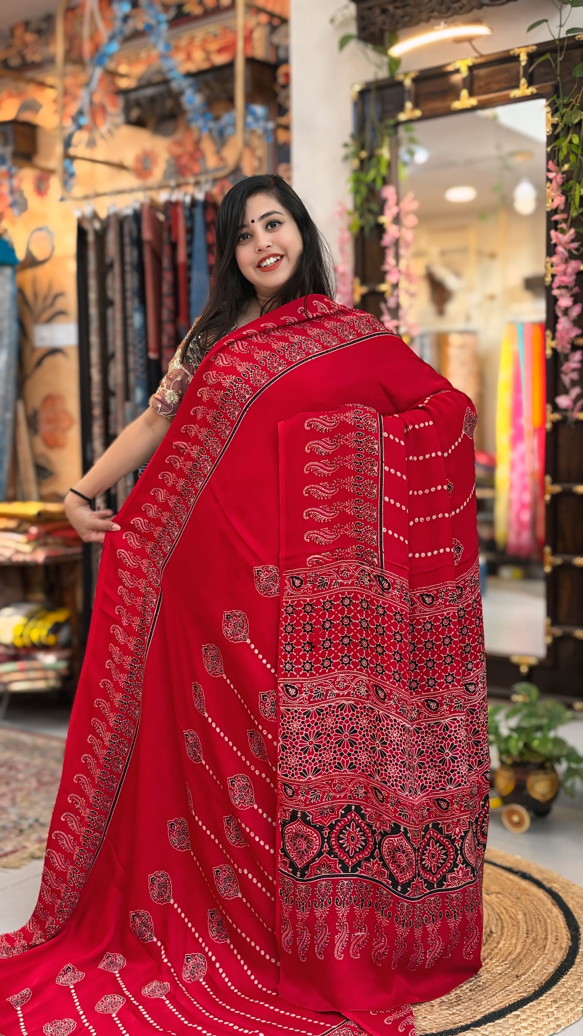Saavi - Pure Ajrak Modal Silk