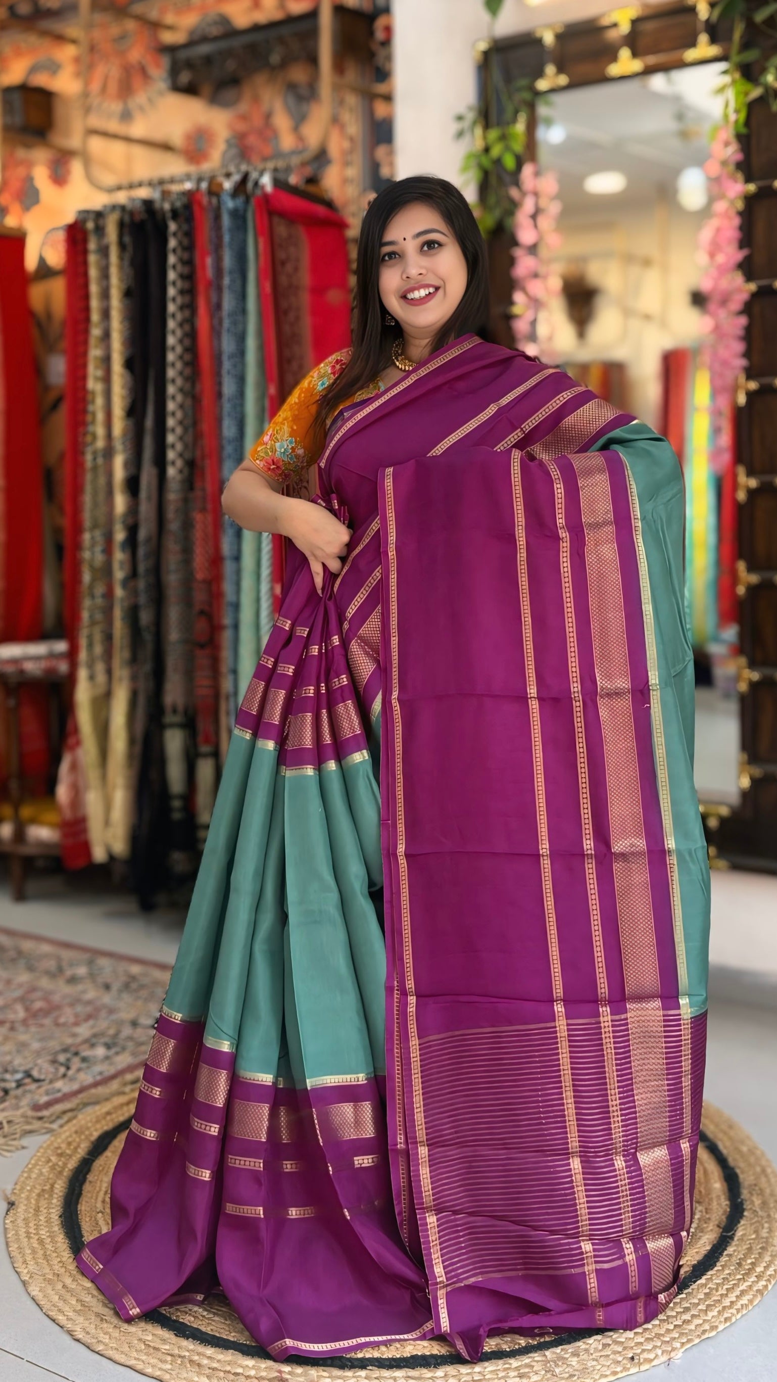 Varnika
– Crepe Silk Saree