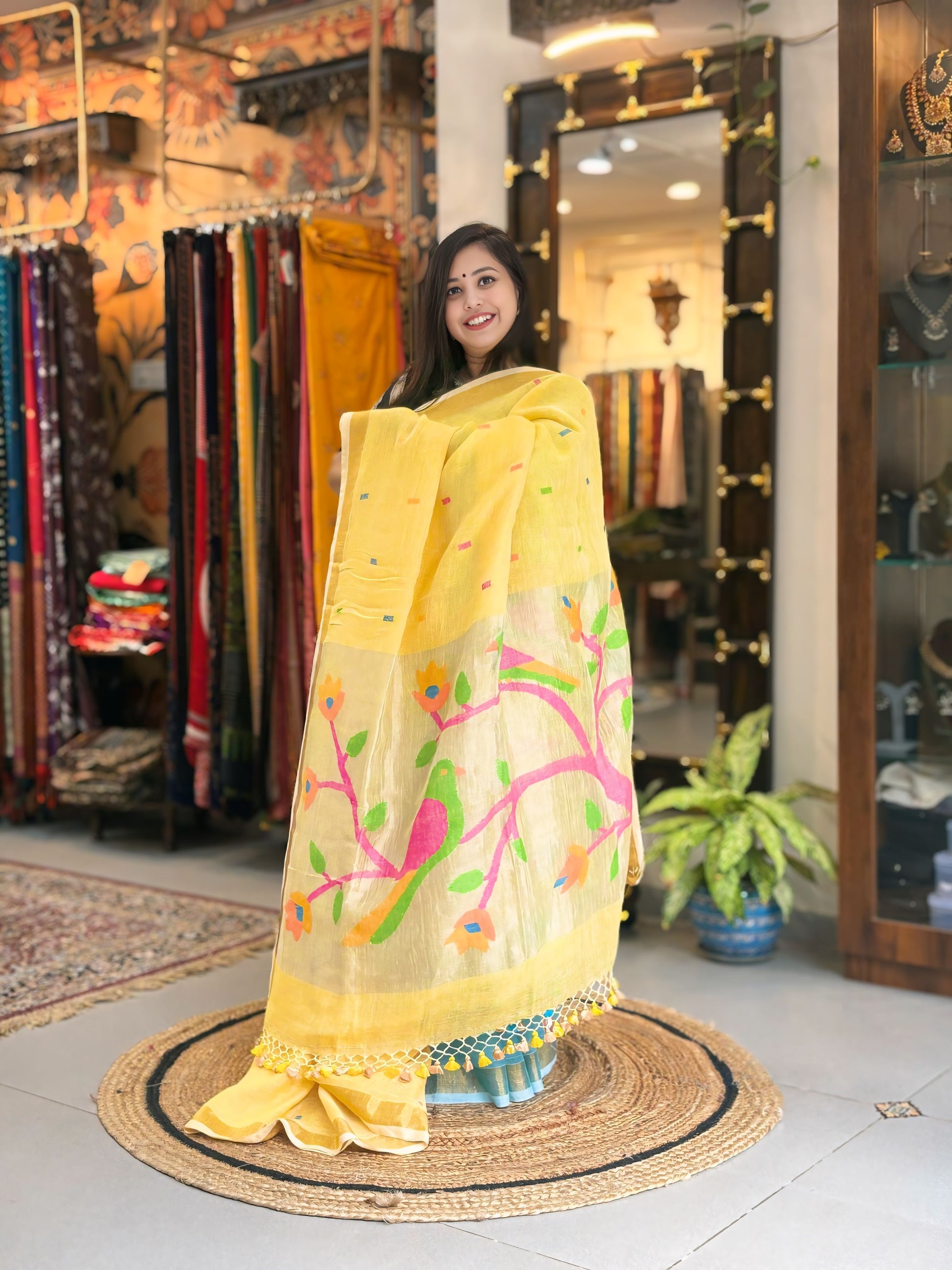 Golden Rays - Paithani Linen