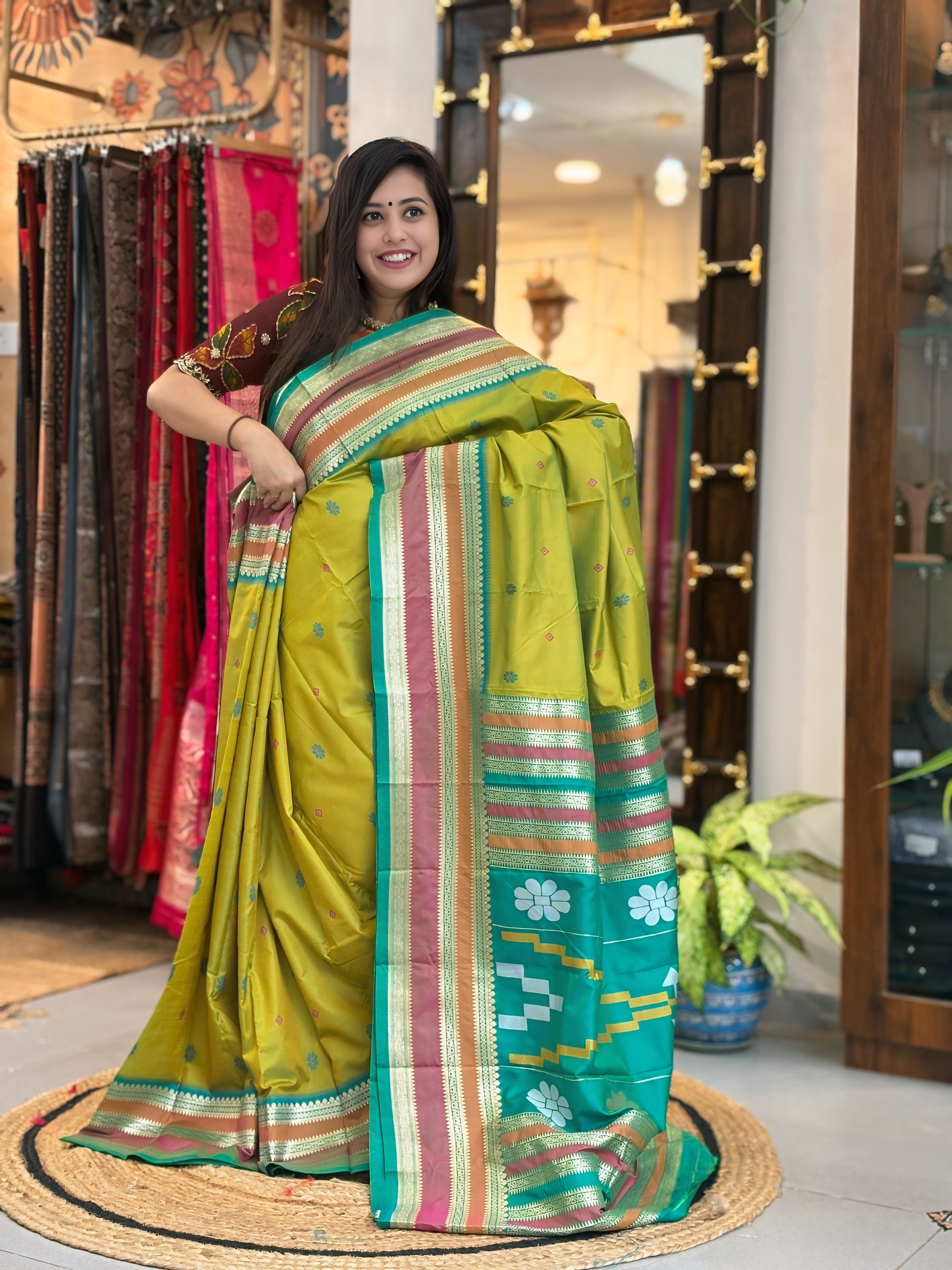 Pachai - Kanchipuram Silk