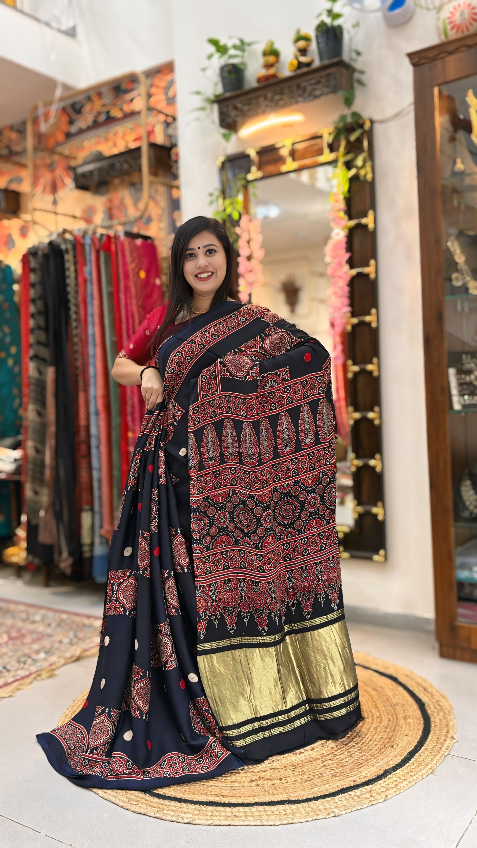 Kavya
 – Ajrakh Saree