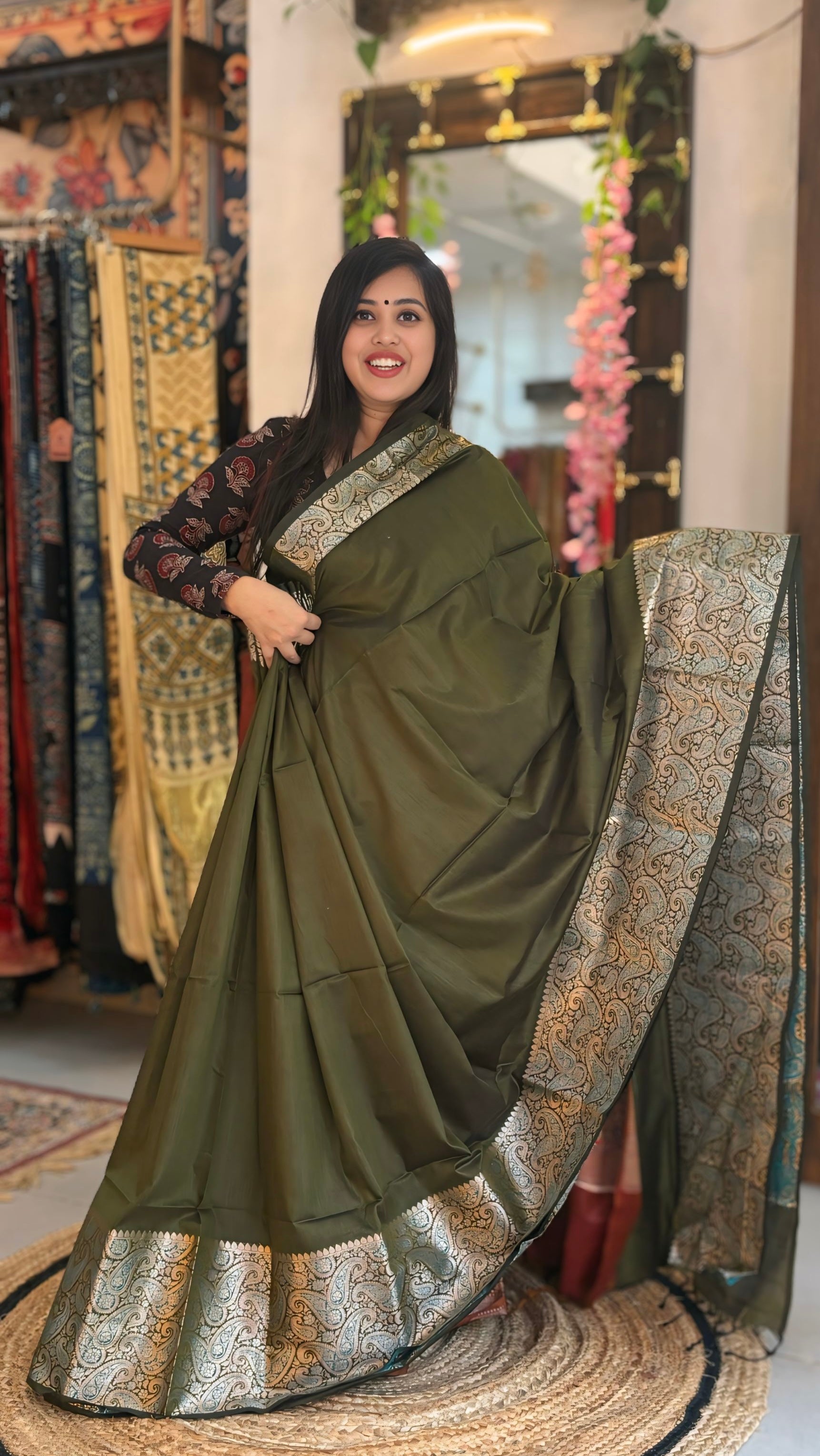 Ujjwala - Muga Silk Saree