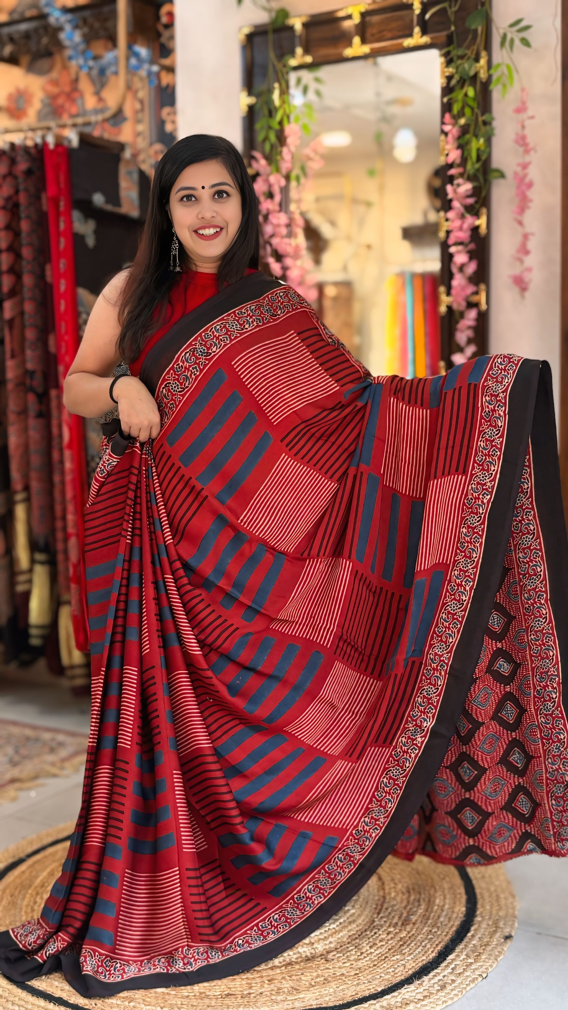 Zariya - Pure Ajrak Modal Silk