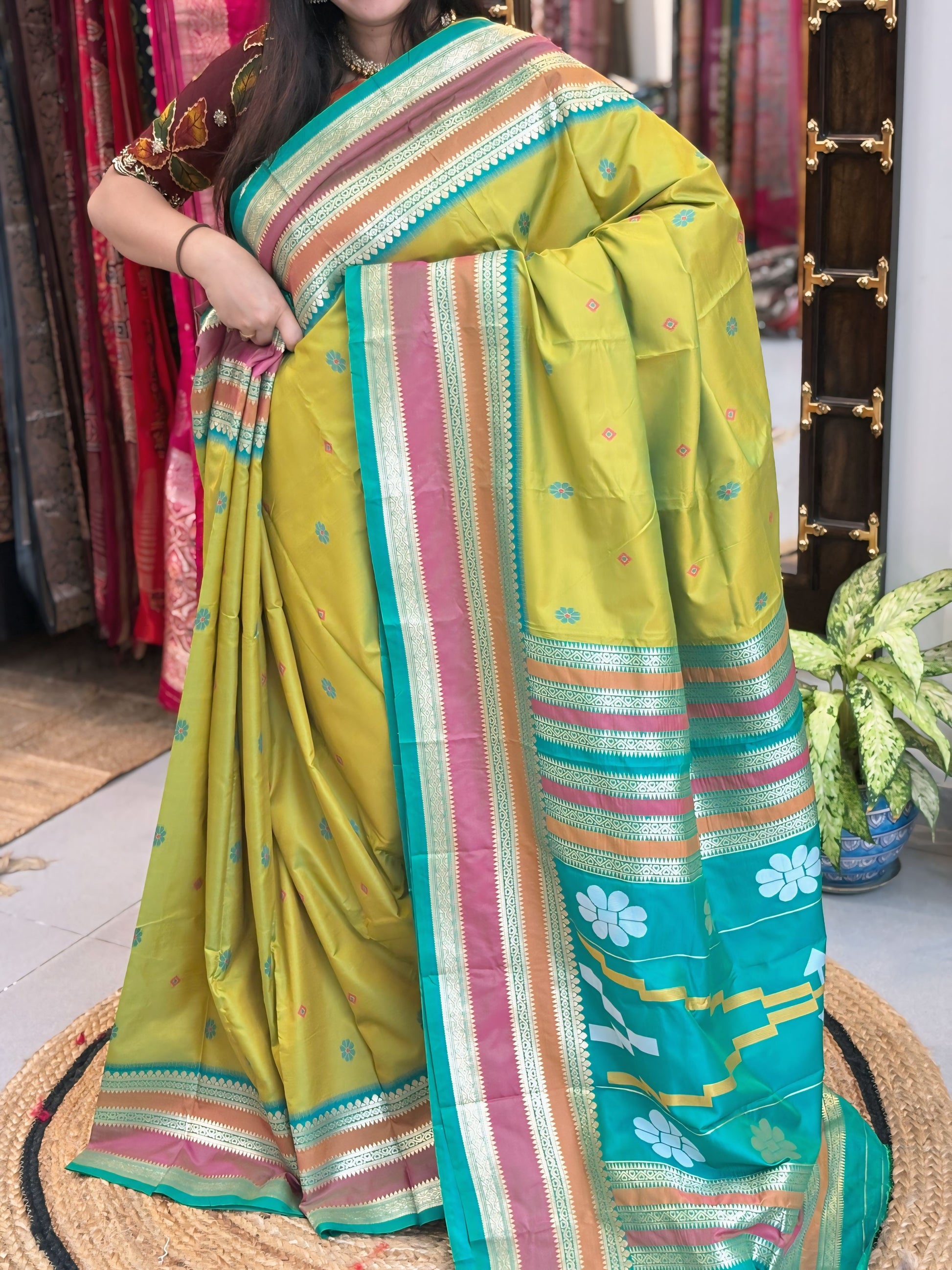 Pachai - Kanchipuram Silk