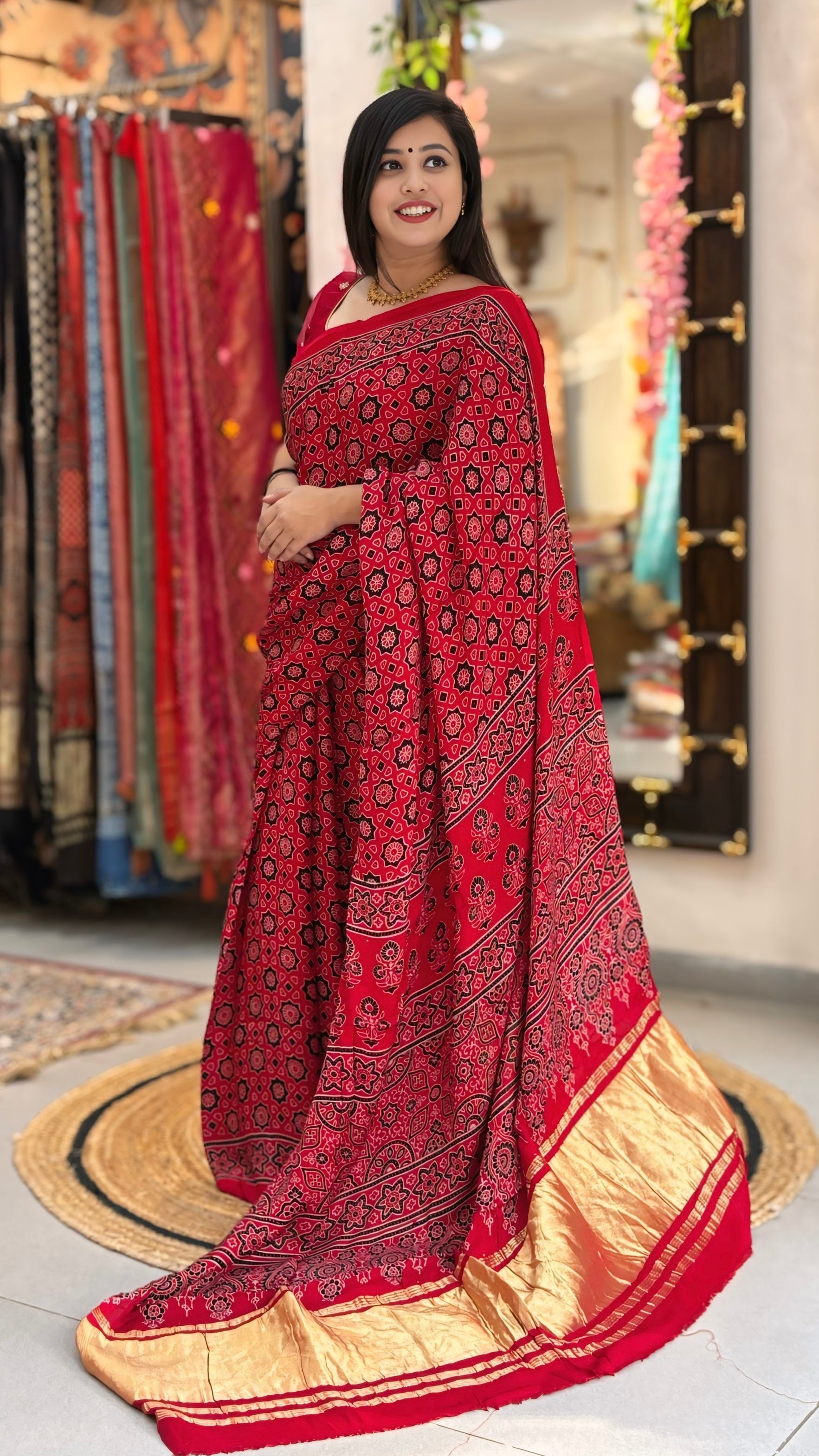 Devangi
 – Ajrakh Saree