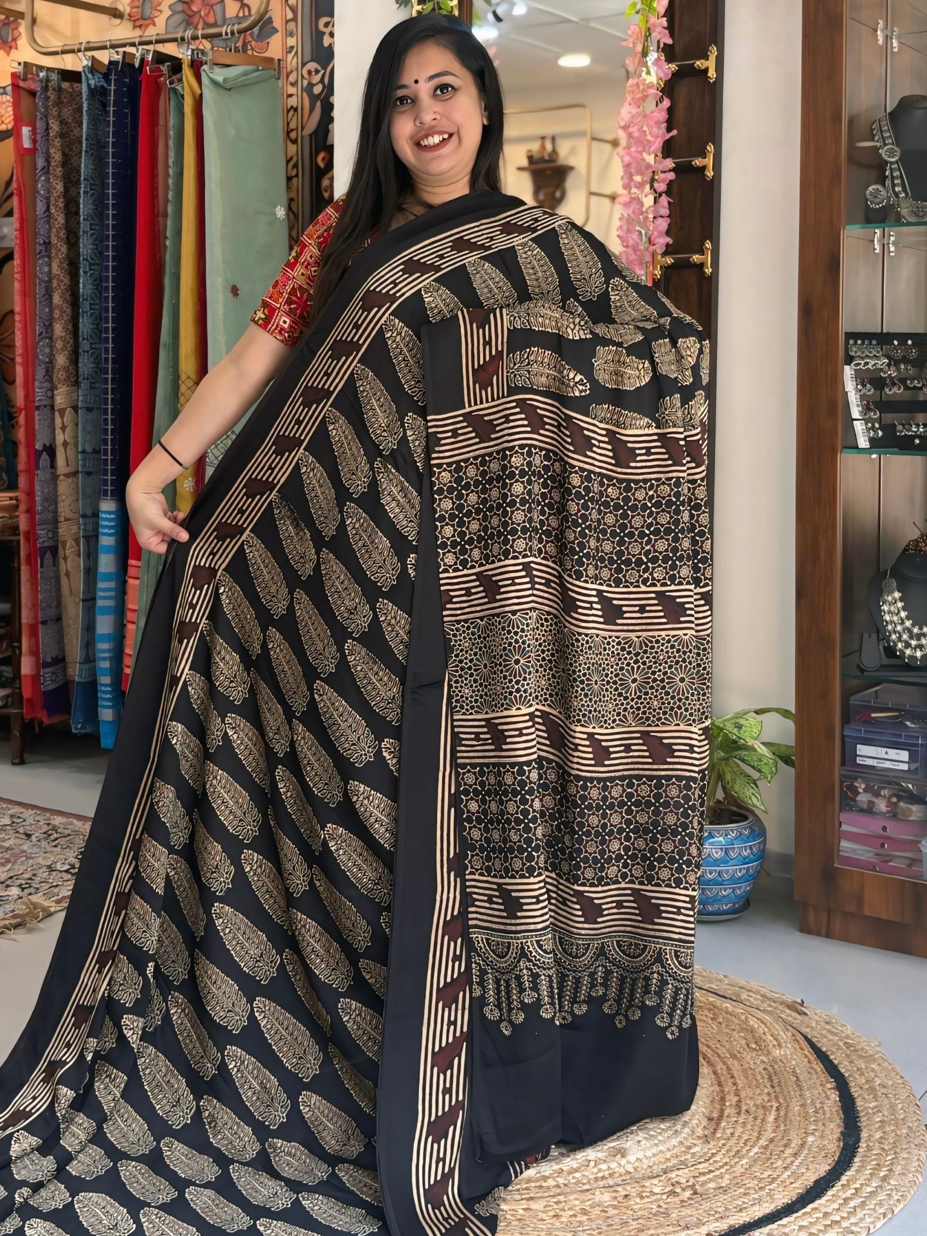 Shahi - Pure Ajrak Modal Silk