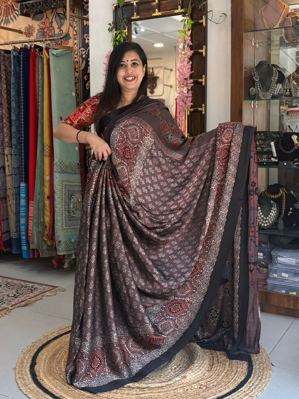 Kalam - Pure Ajrak Modal Silk