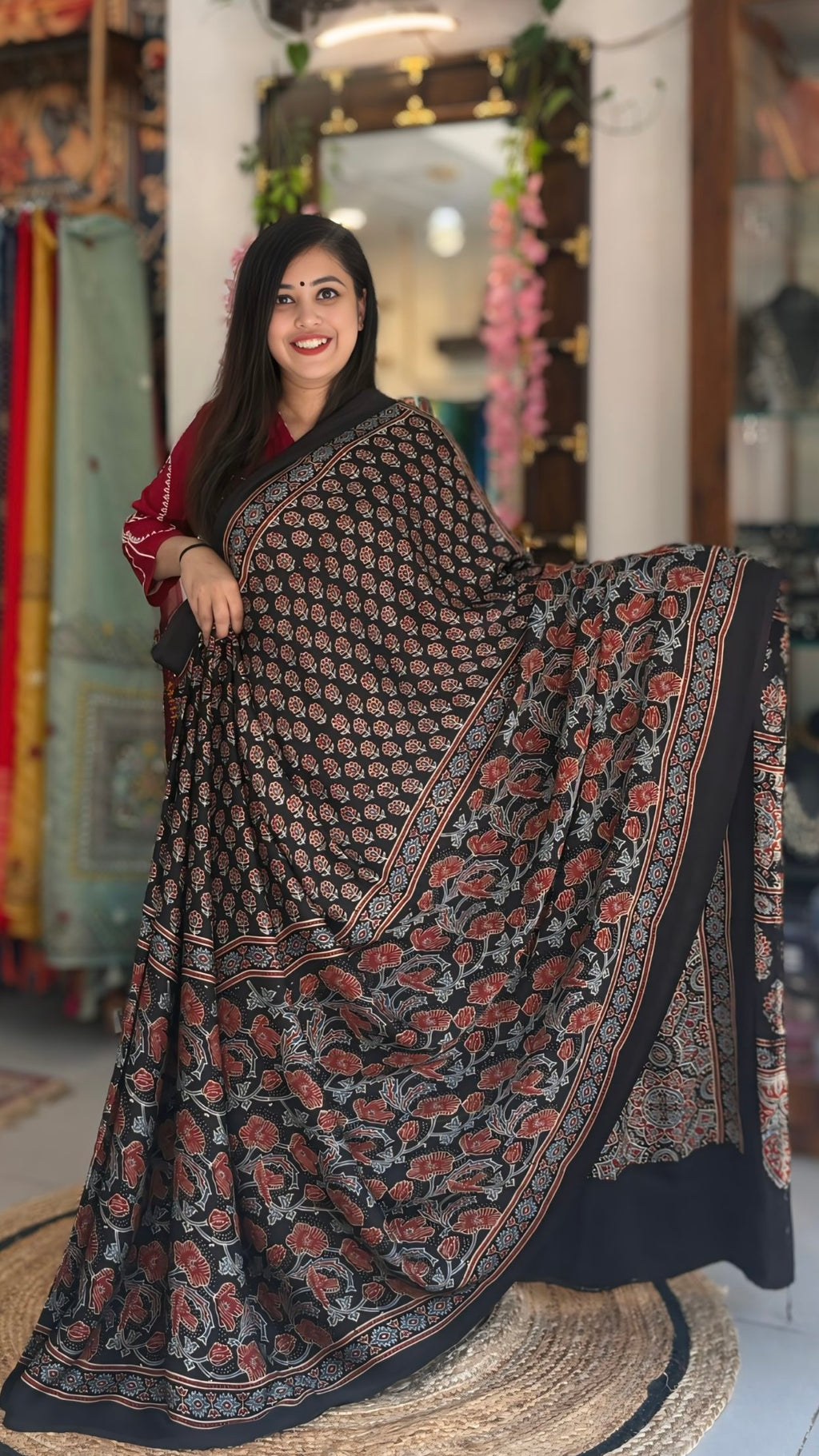 Shobha - Pure Ajrak Modal Silk