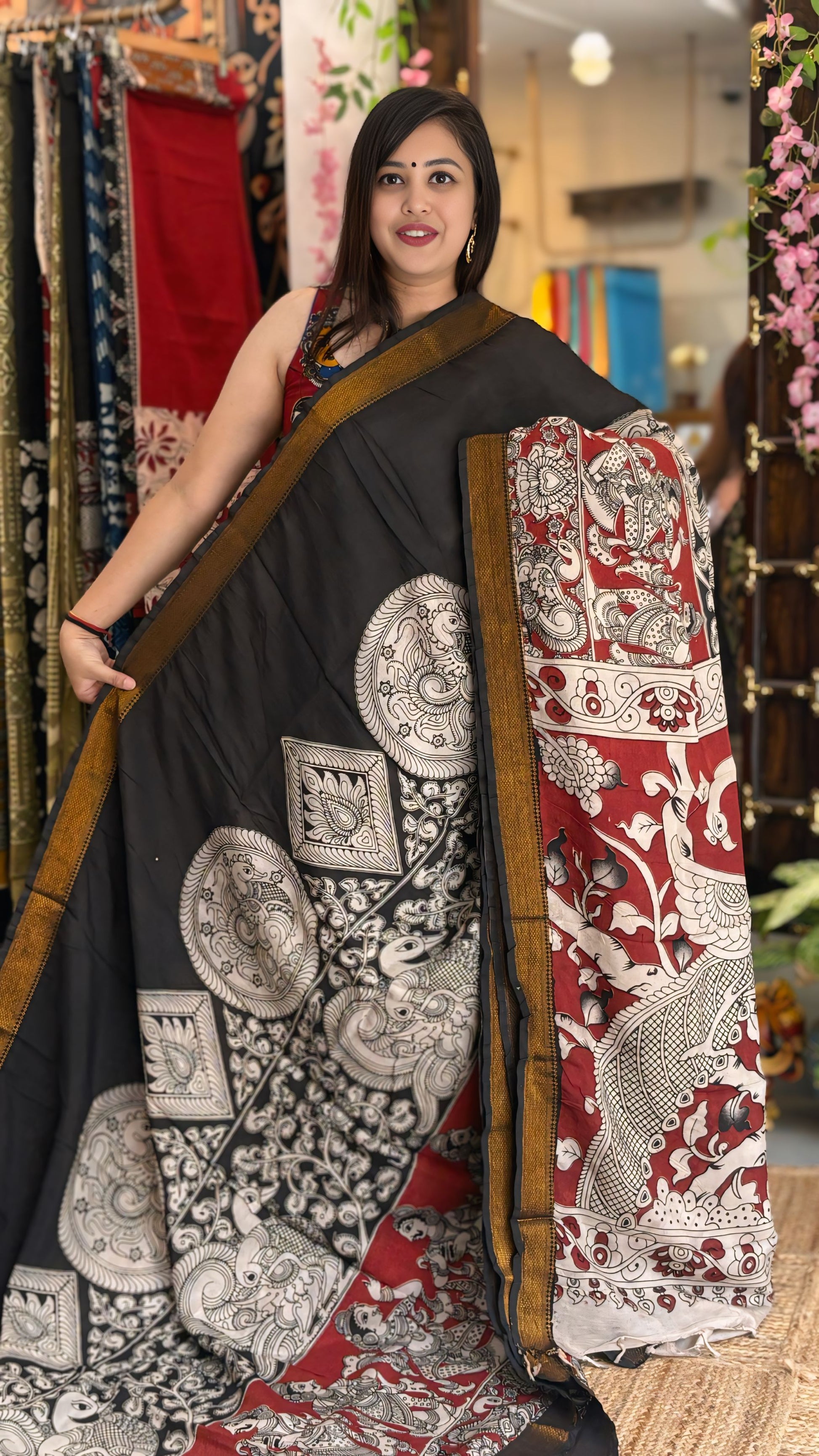 Shloka - Kalamkari Nizam Border