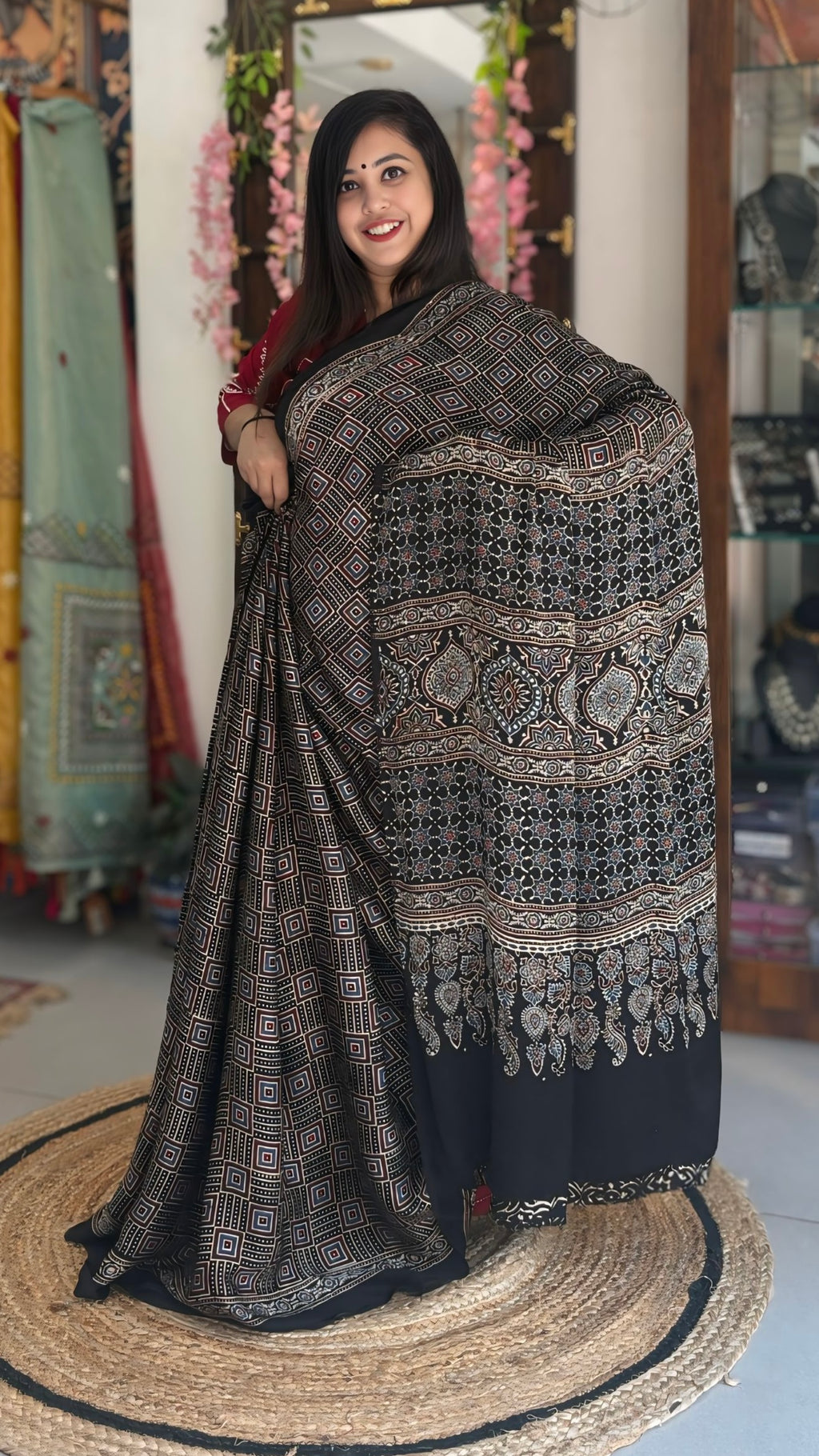 Saanjh - Pure Ajrak Modal Silk