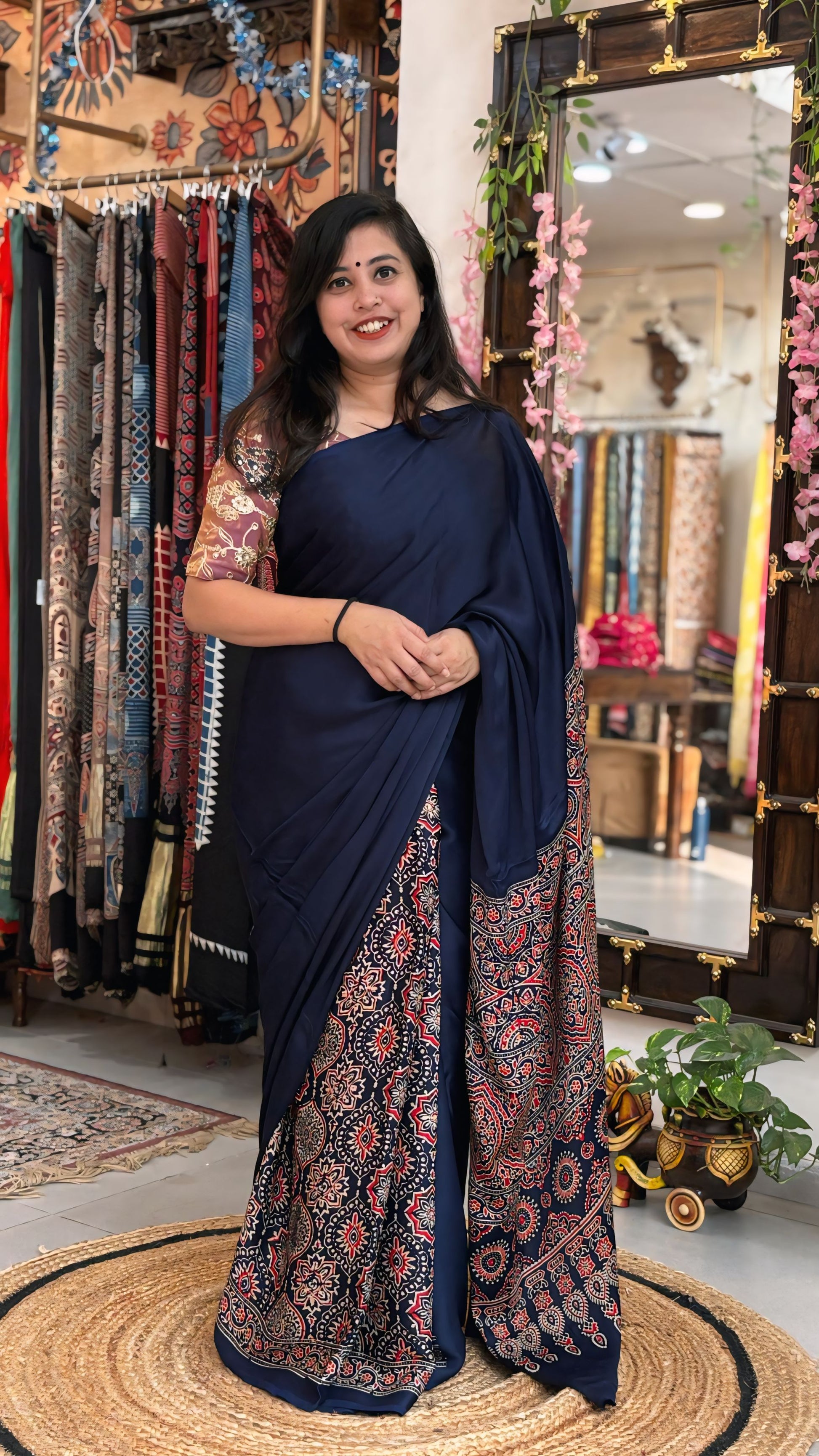 Amara - Pure Ajrak Modal Silk