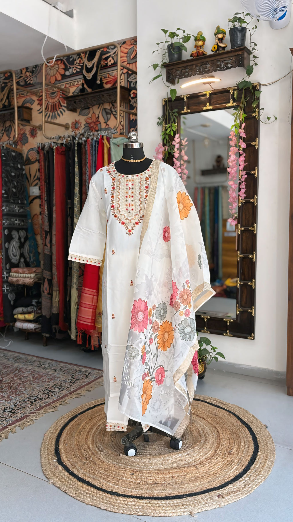 Snow Bloom Kurti