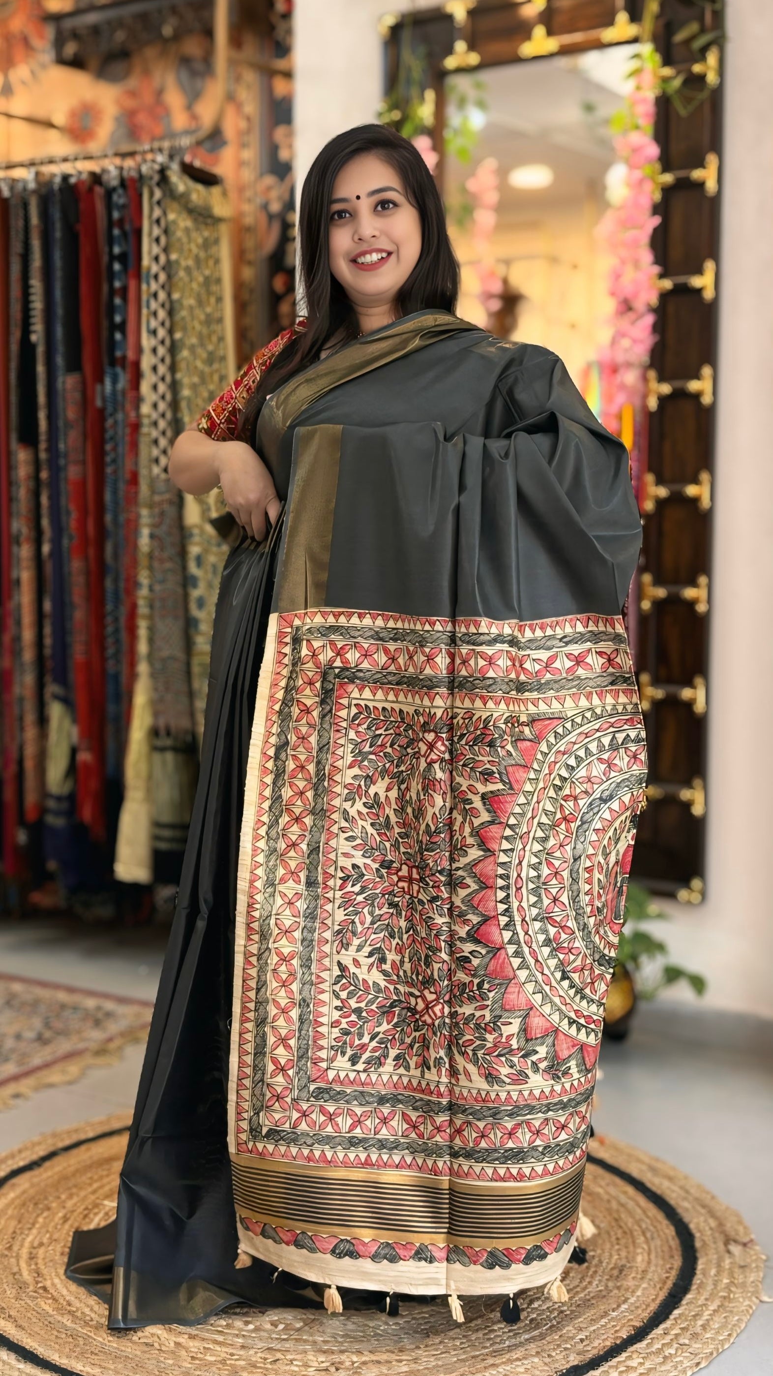 Mithila - Madhubani Silk Saree