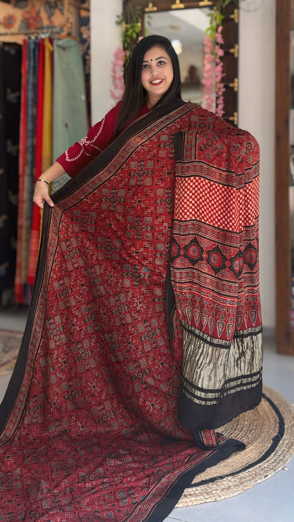 Shrusti - Pure Ajrak Modal Silk