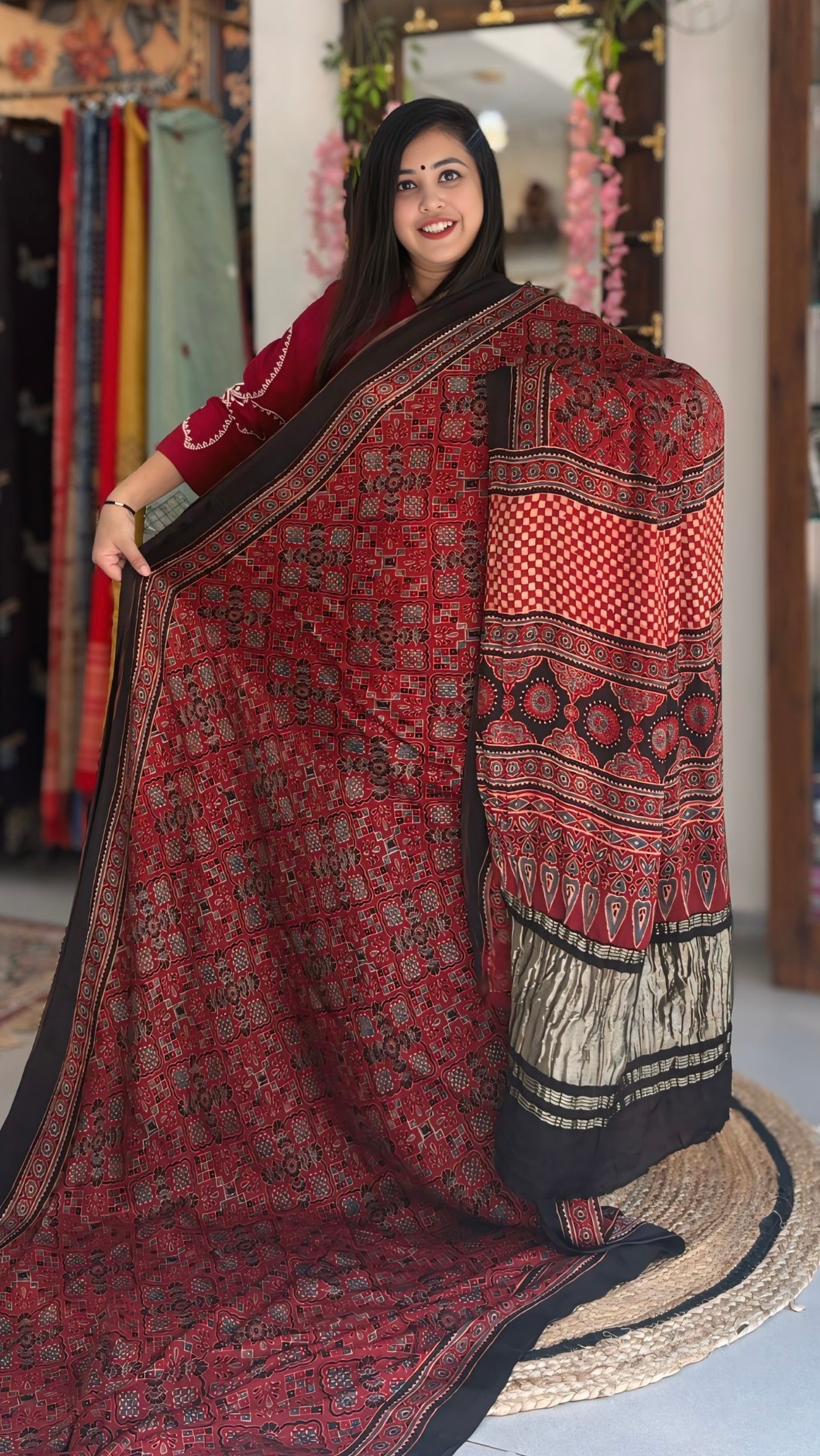 Shrusti - Pure Ajrak Modal Silk
