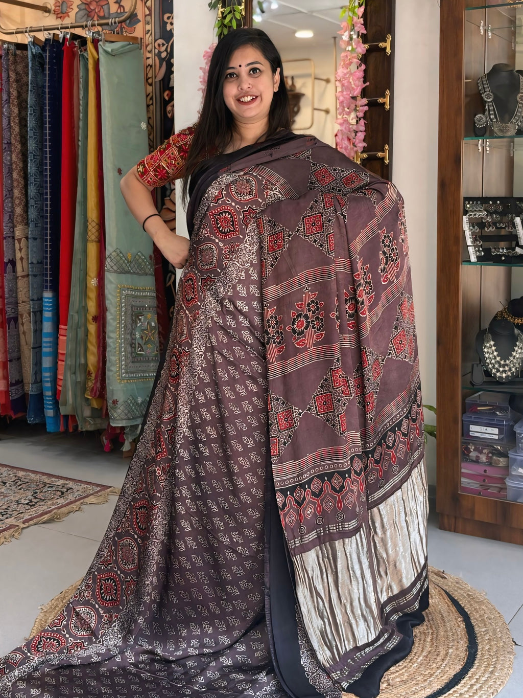 Kalam - Pure Ajrak Modal Silk