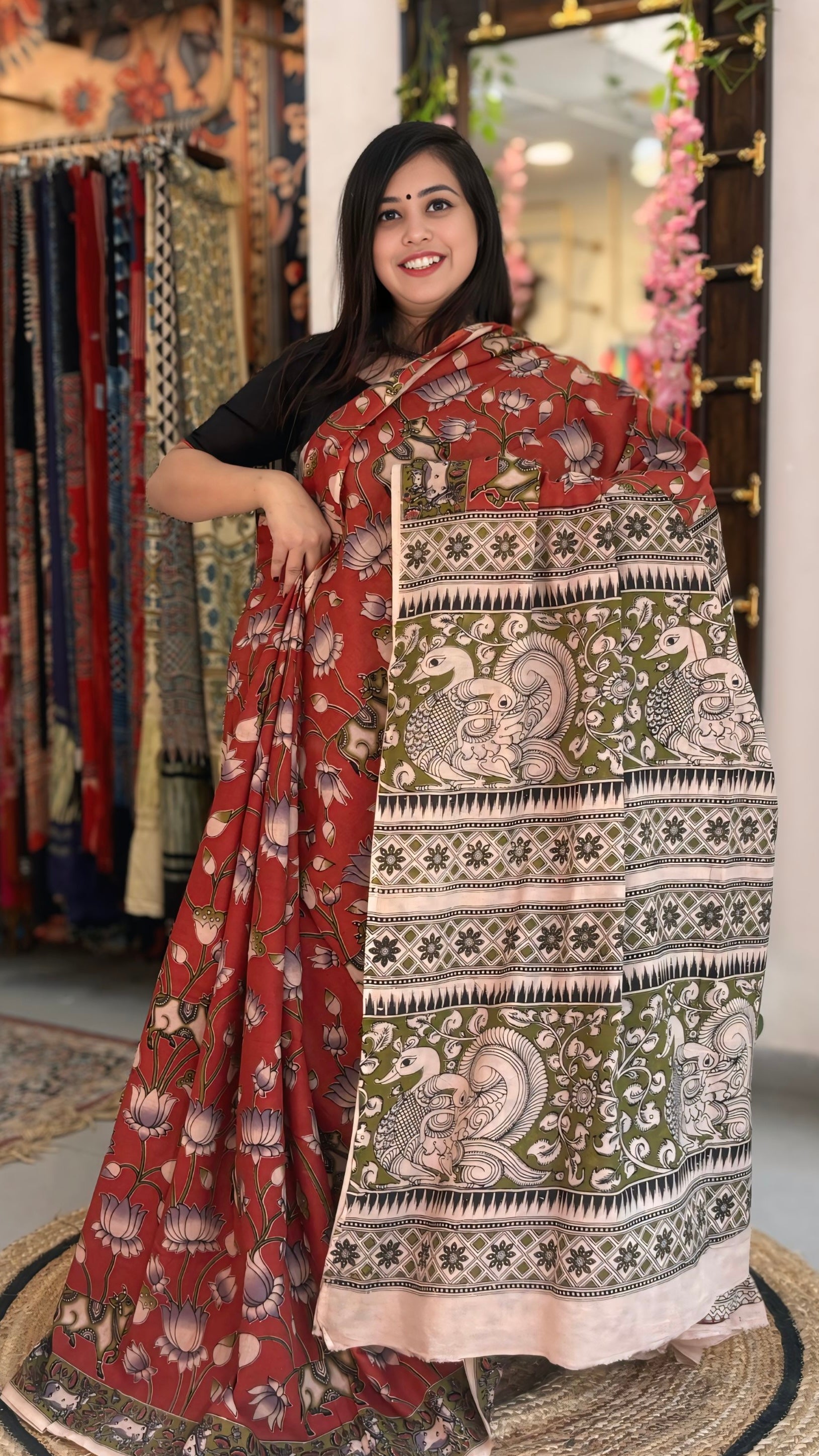 Vithika - Cotton Kalamkari