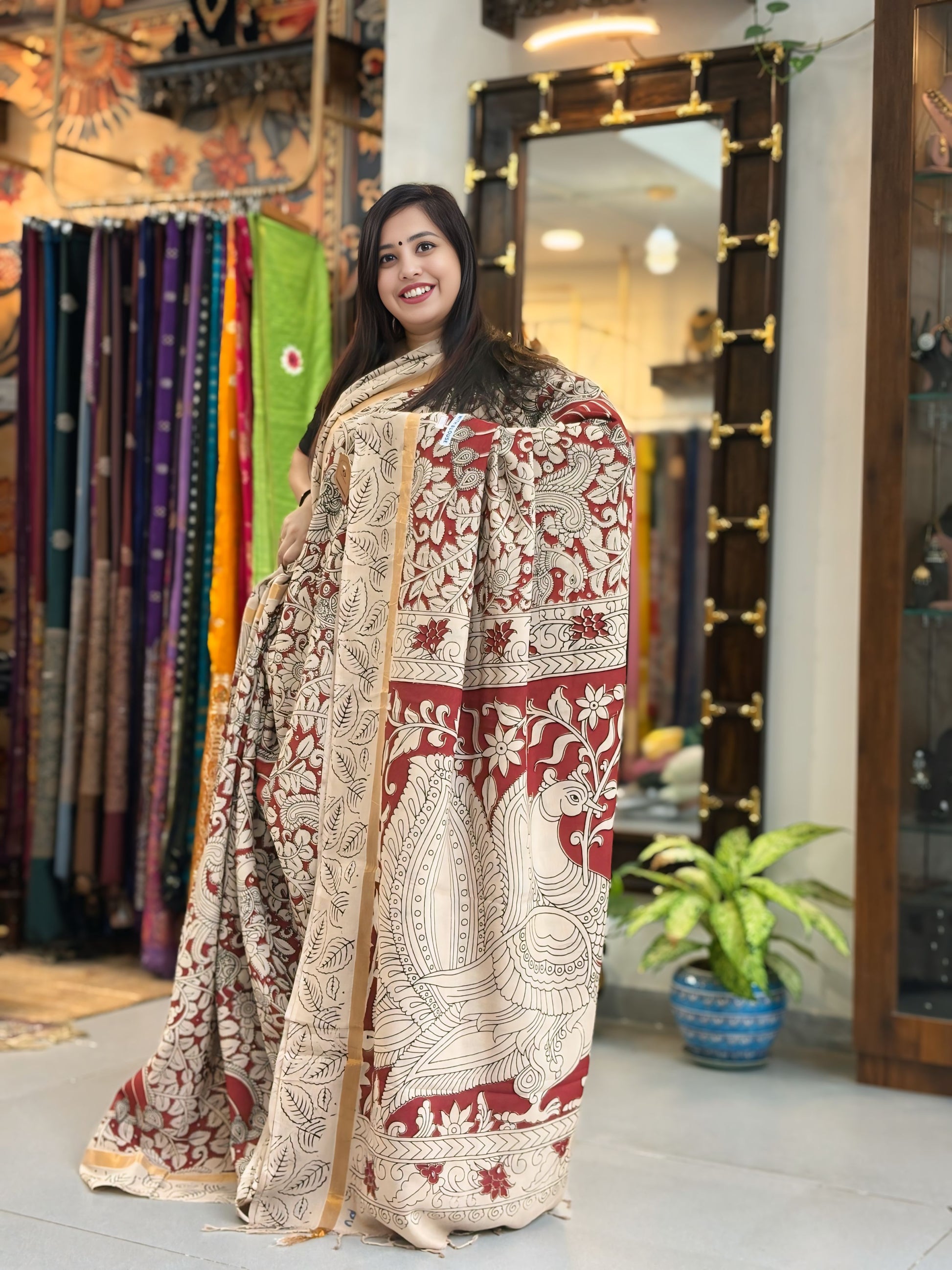 Kalamkari Nellore Silk 1003